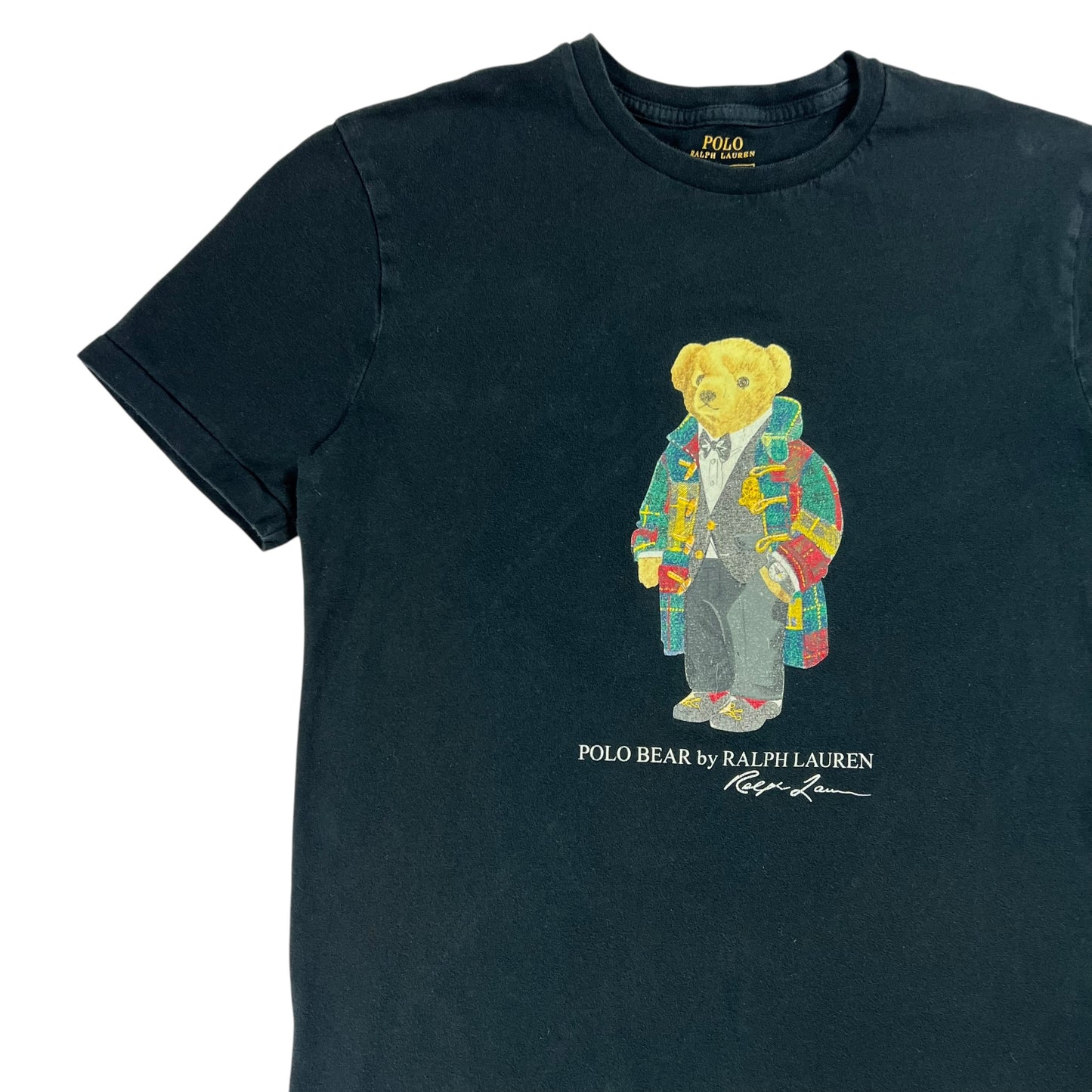 Y2K Polo Ralph Lauren Polo Bear black tee (S)