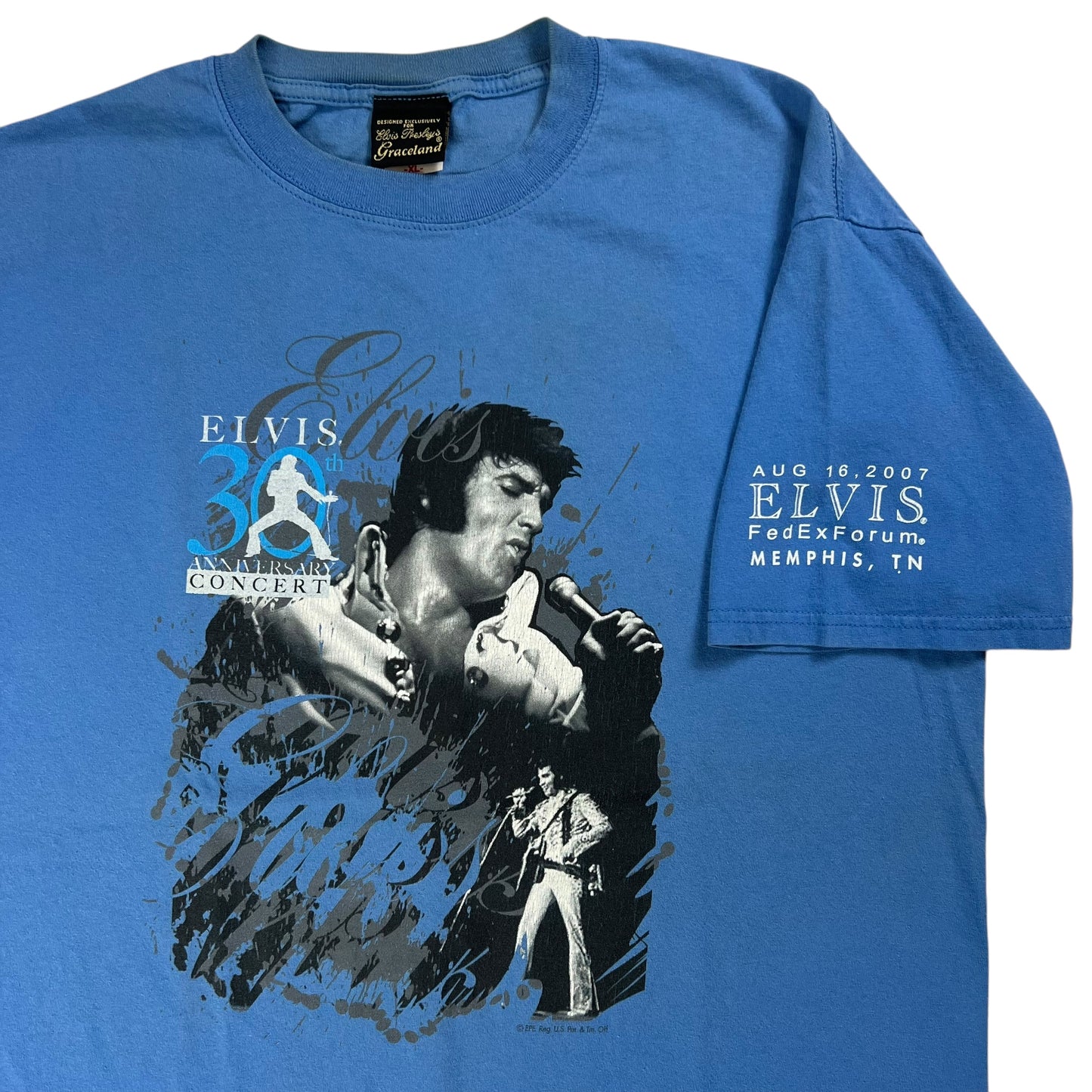 Vintage 2007 Elvis Presley 30th anniversary concert tee (XL)