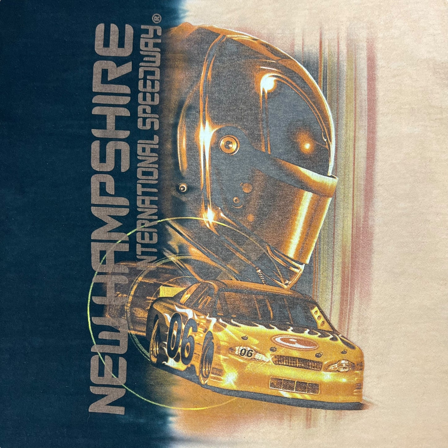 Vintage Y2K New Hampshire International Speedway tie dye racing tee (L)