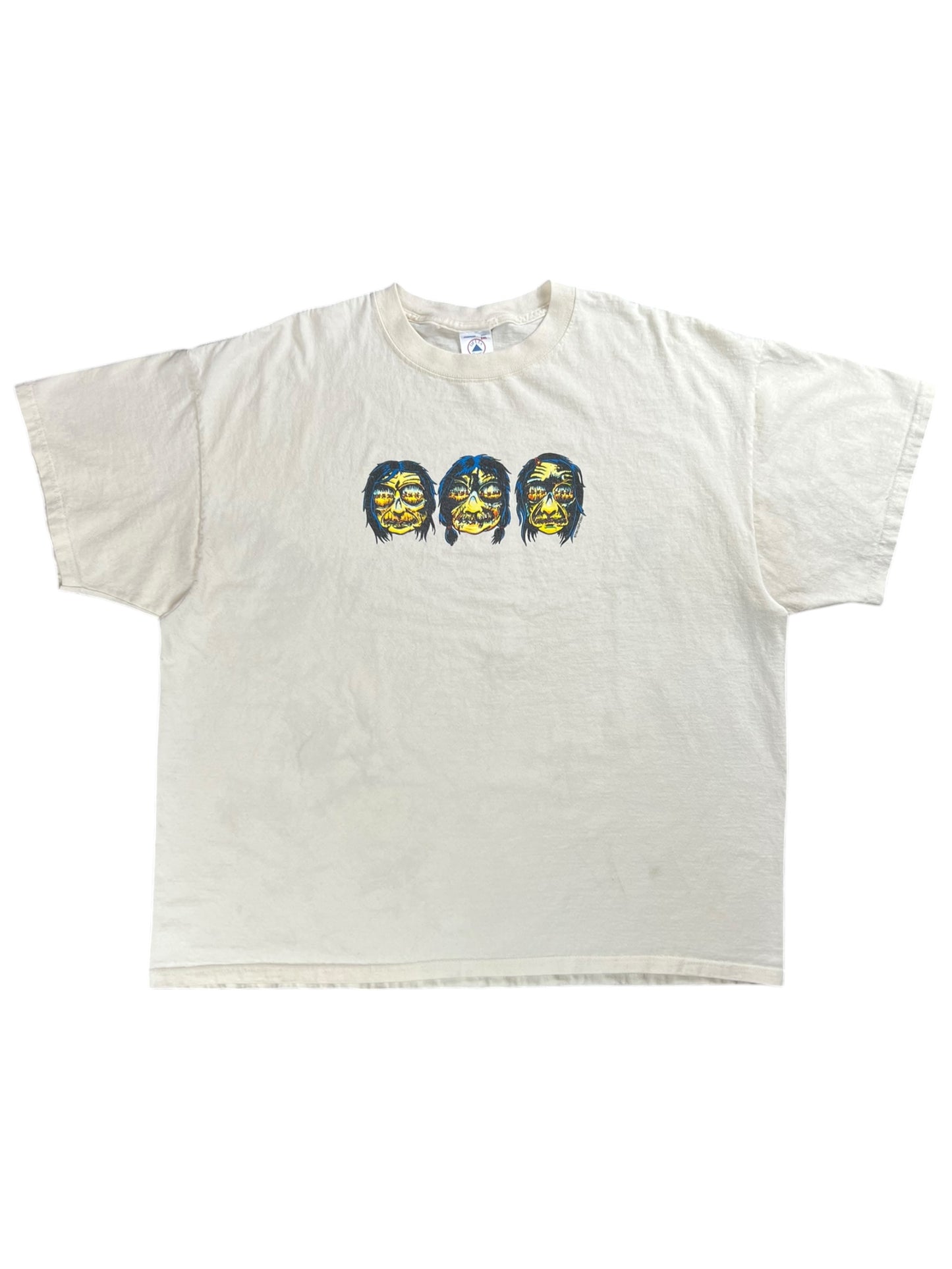 Vintage 2001 Shrunken Heads horror tee (XXL)