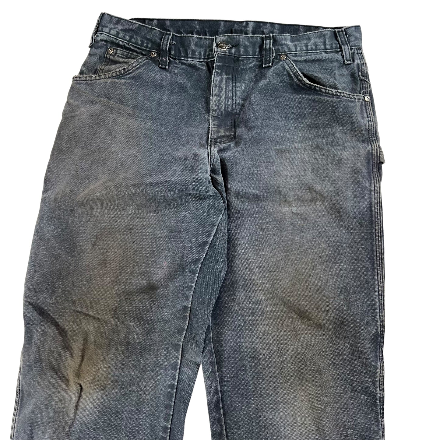 Vintage Y2K Dickies faded distressed black denim jeans (34x32)