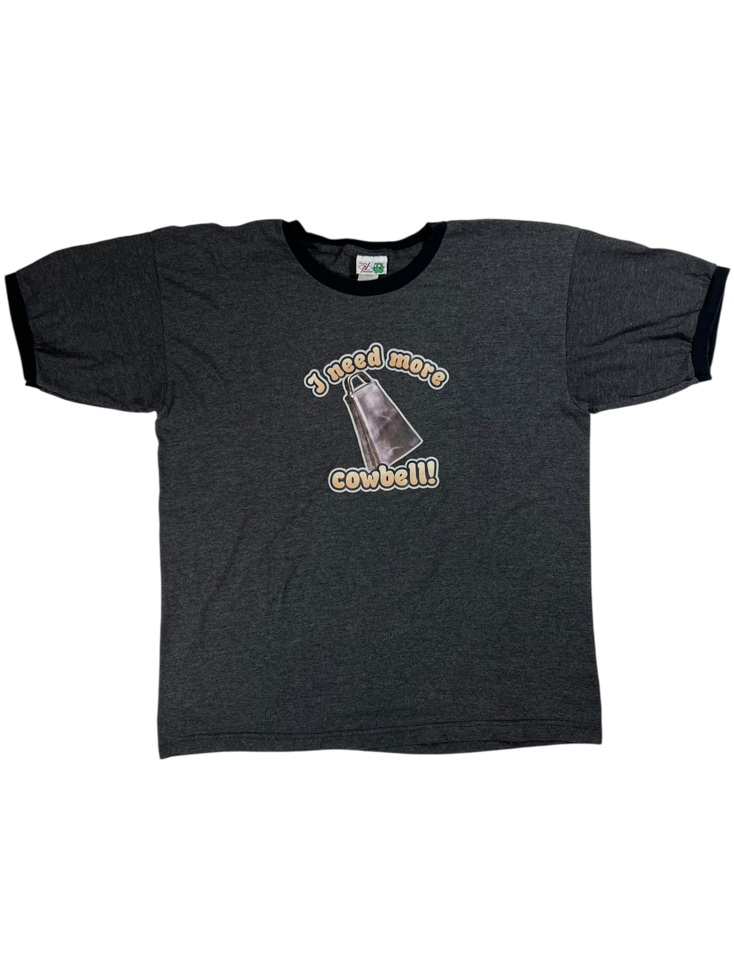Vintage Y2K Saturday Night Live I need more cowbell! SNL ringer tee (L)