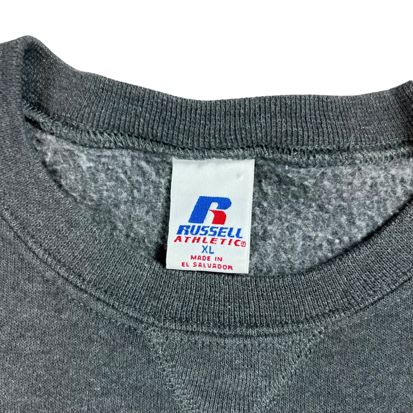 Vintage Y2K Russell Athletic grey blank crewneck (XL)