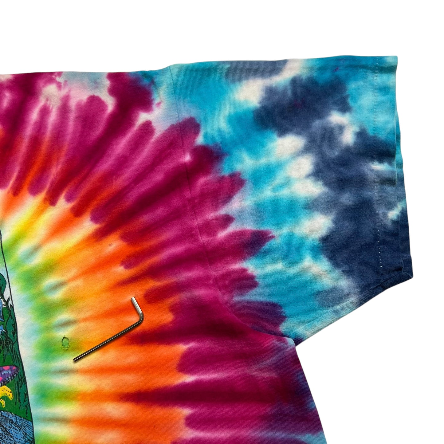 Vintage 90s Grateful Dead Alice in Wonderland tie dye band tee (XL)