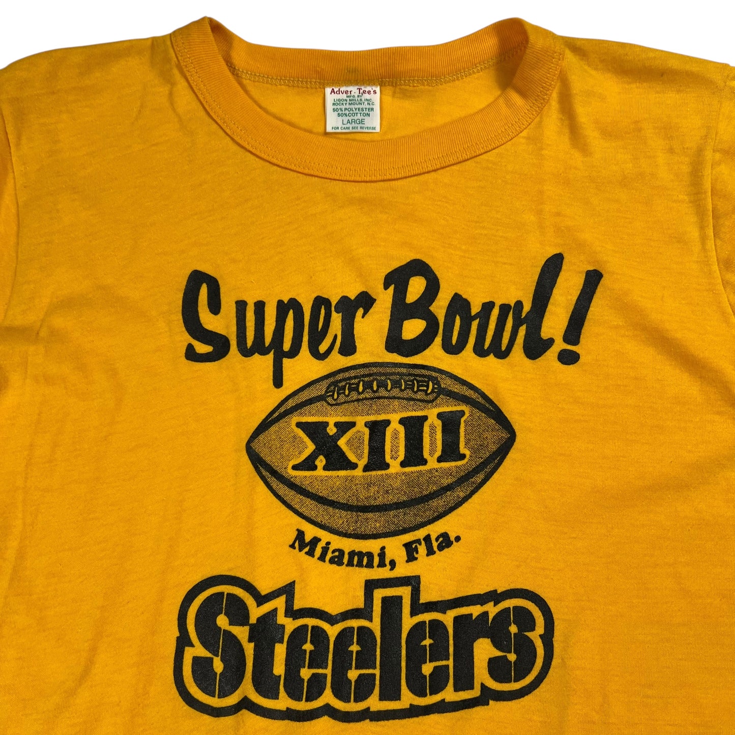 Vintage 1979 Pittsburgh Steelers Super Bowl XIII champions tee (M)