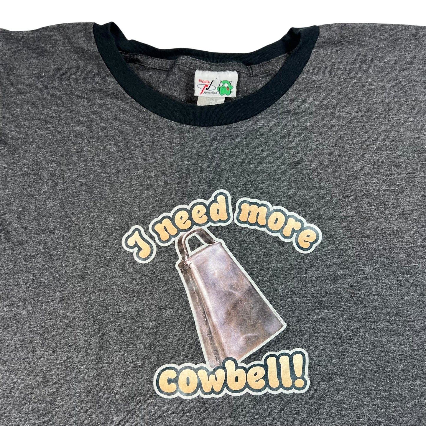 Vintage Y2K Saturday Night Live I need more cowbell! SNL ringer tee (L)