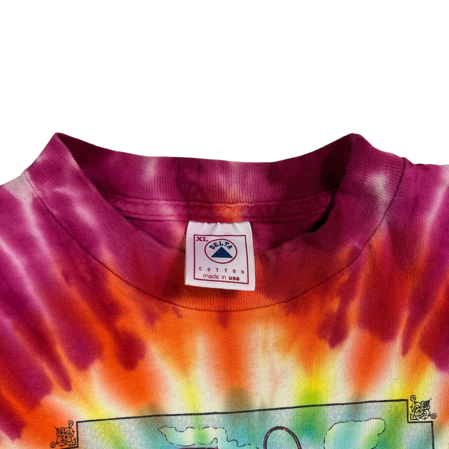 Vintage 90s Grateful Dead Alice in Wonderland tie dye band tee (XL)