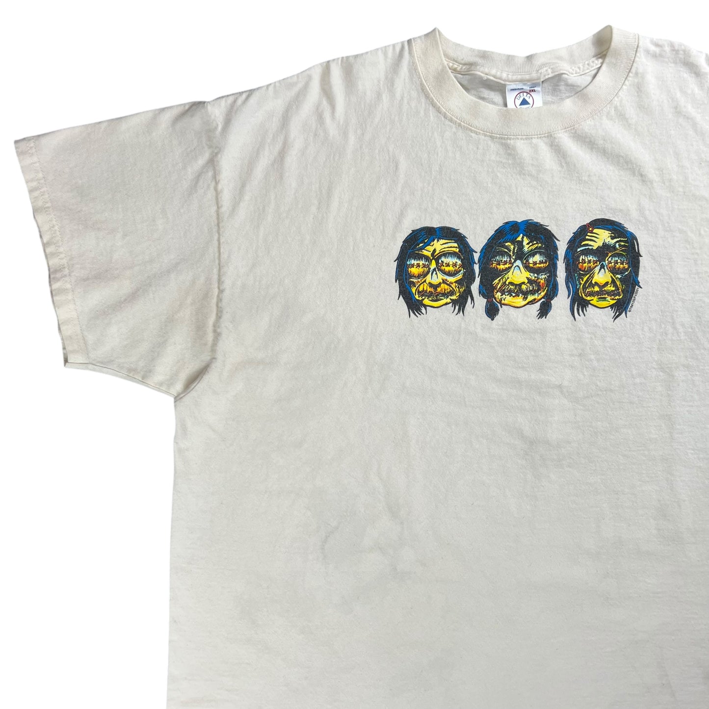Vintage 2001 Shrunken Heads horror tee (XXL)