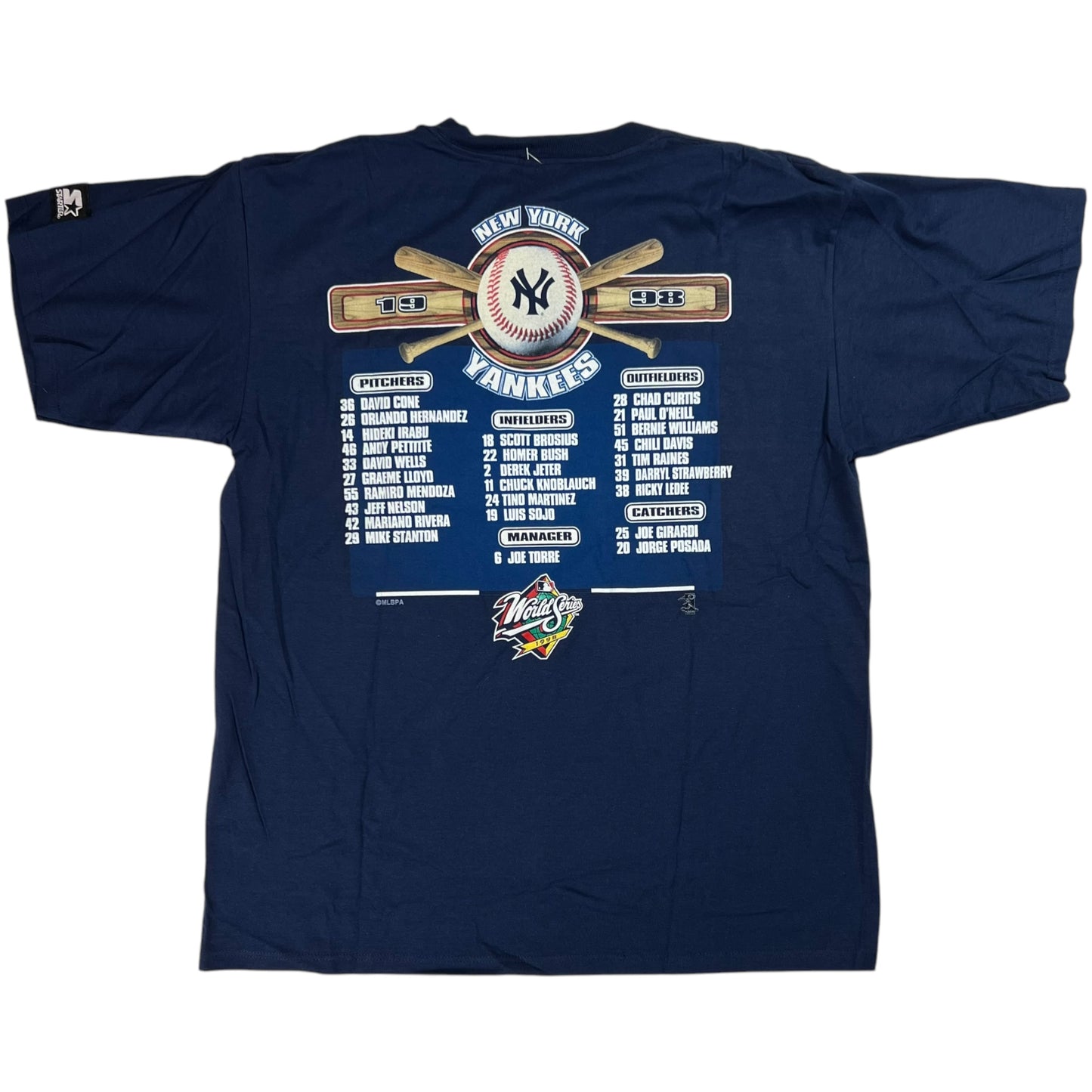 Vintage 1998 Starter New York Yankees World Series champions tee (L) DS NWT