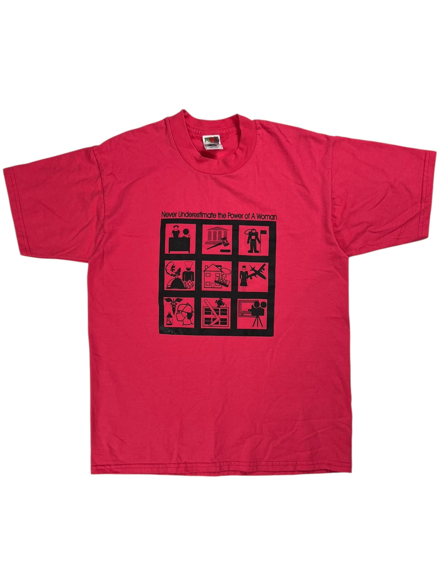 Vintage 90s Never Underestimate the Power of a Woman tee (M)