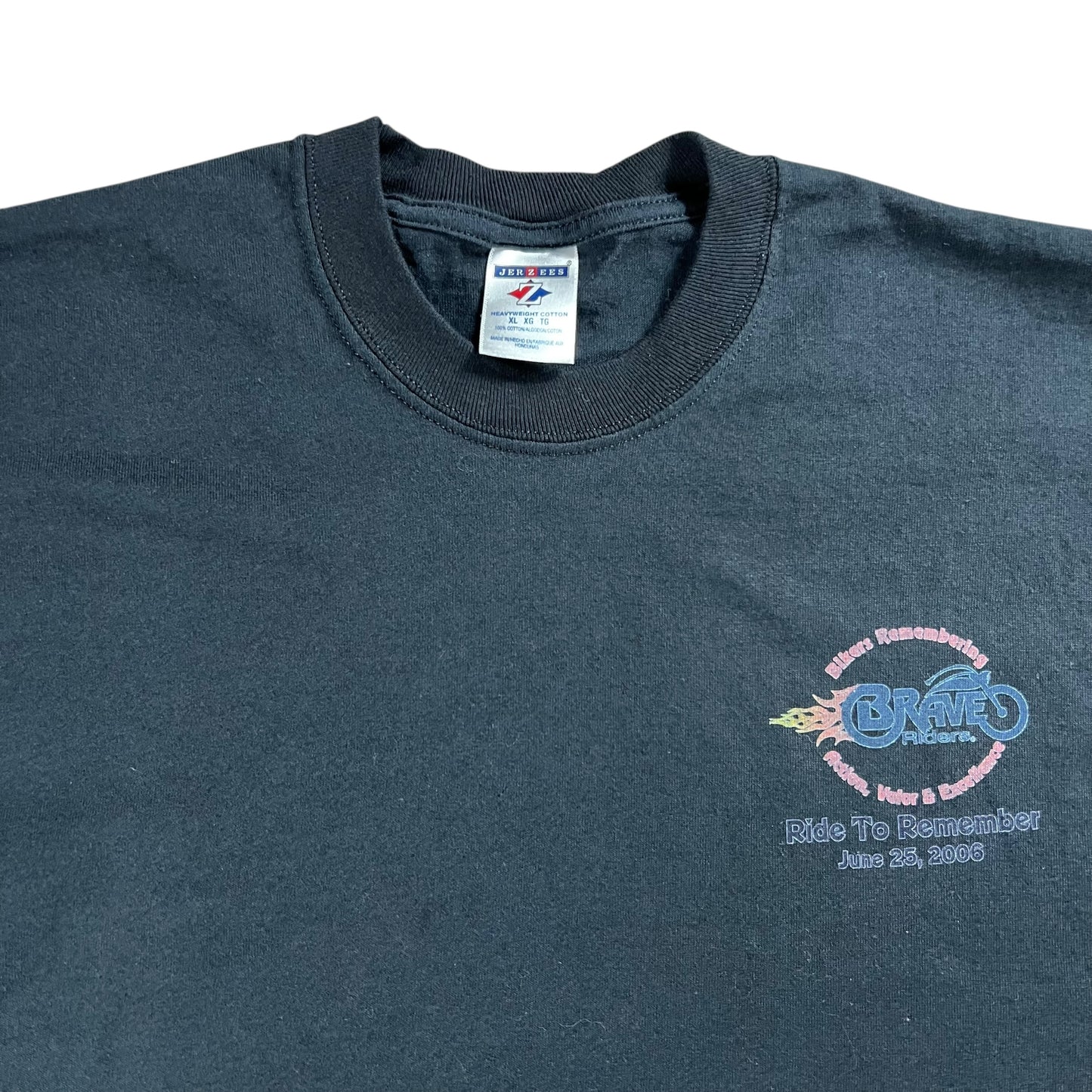 Vintage 2006 A Ride to Remember Police memorial biker tee (L)