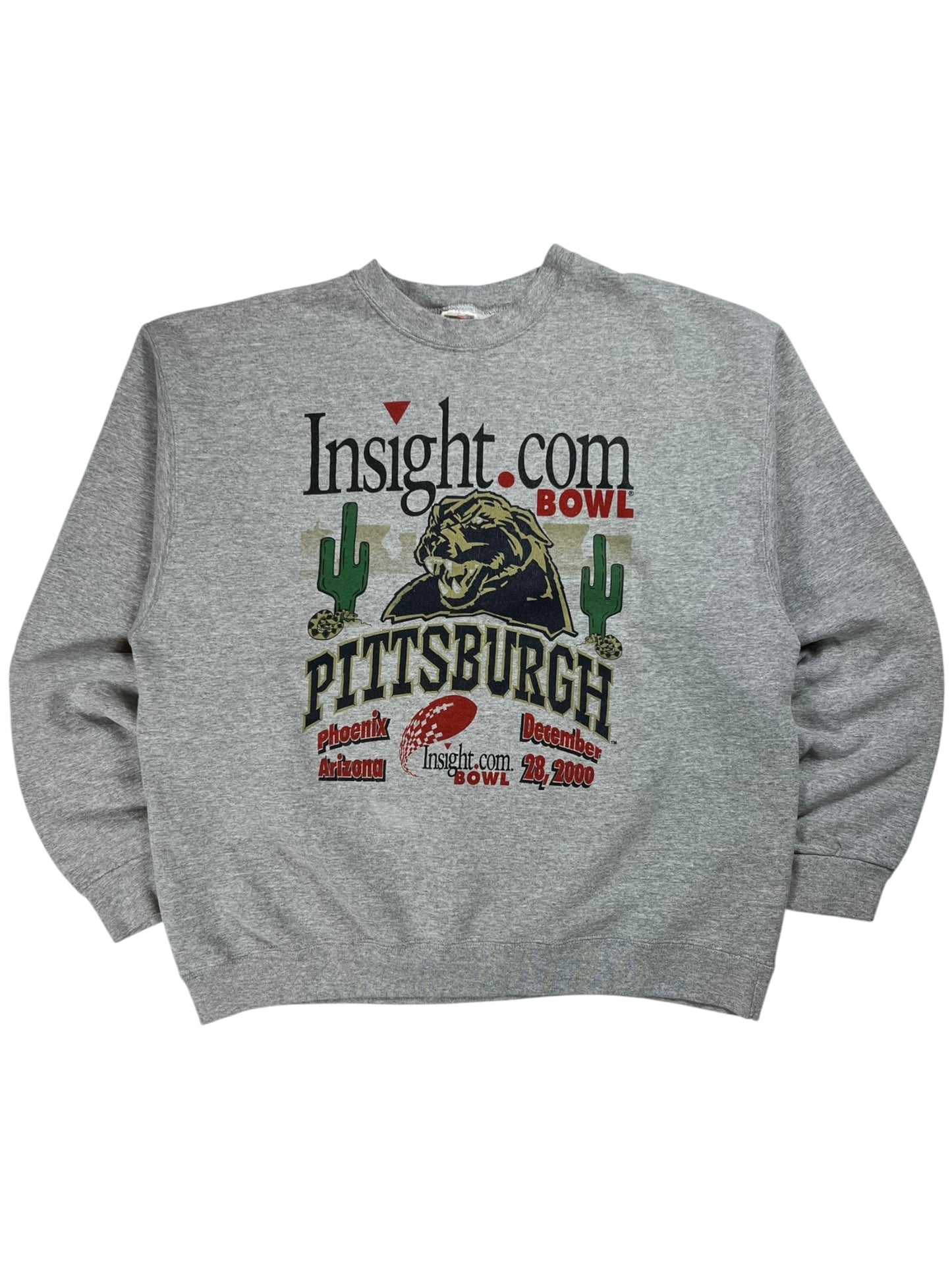 Vintage 2000 UPitt Pittsburgh Panthers Football Insight.com Bowl crewneck (L)