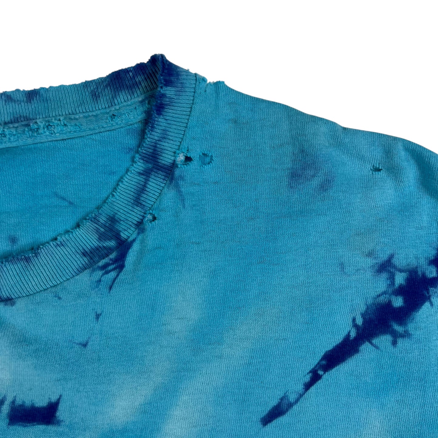 Vintage 90s Dolphin Mermaid tie dye distressed M. Dubois art tee (L)