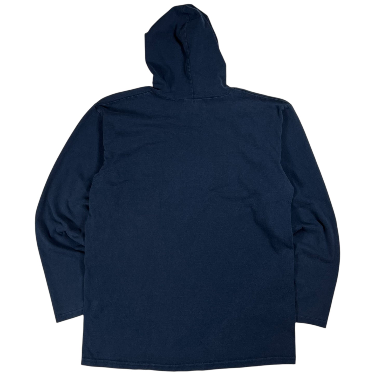 Vintage Y2K Nike mini swoosh navy long sleeve hoodie (M)