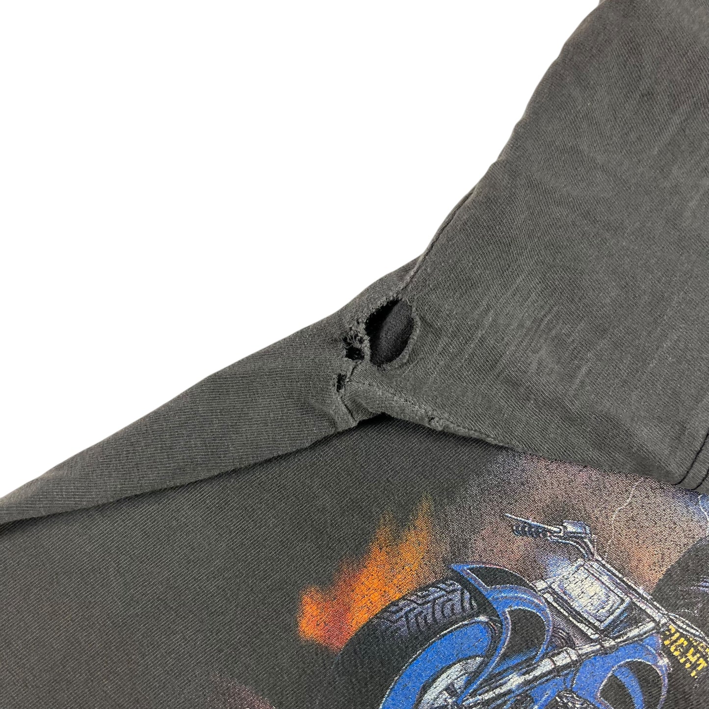 Vintage 90s Easyriders motorcycles thrashed biker tee (L)