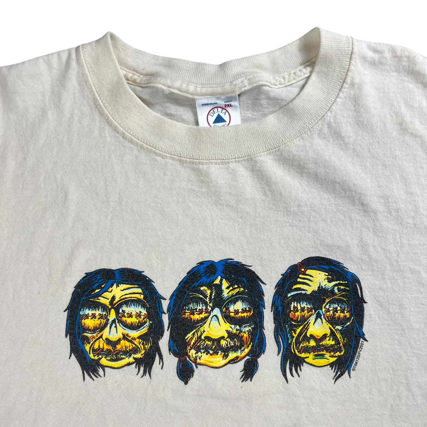 Vintage 2001 Shrunken Heads horror tee (XXL)
