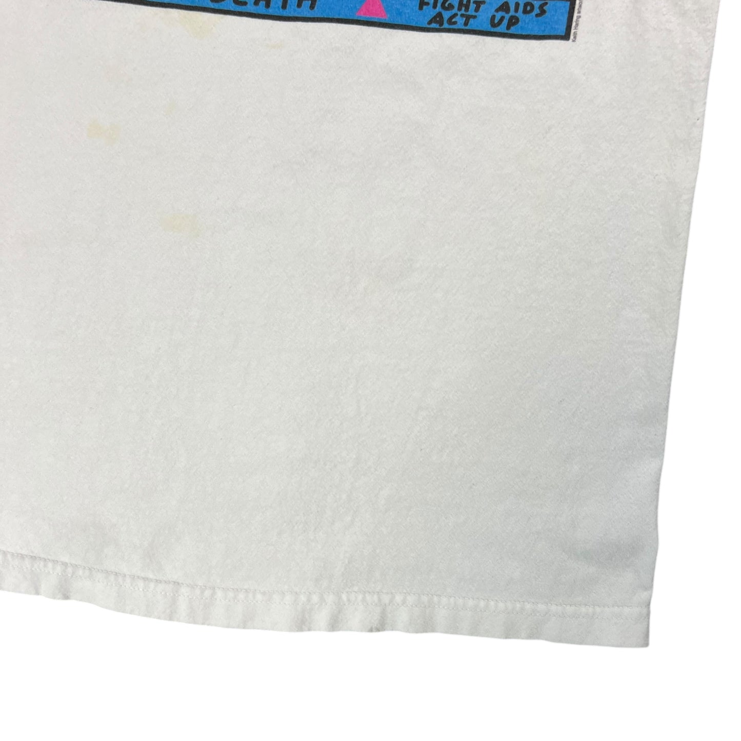 Vintage Y2K Keith Haring FIGHT AIDS ACT UP art tee (S)