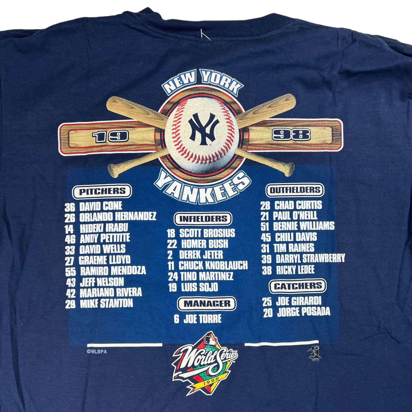 Vintage 1998 Starter New York Yankees World Series champions tee (L) DS NWT