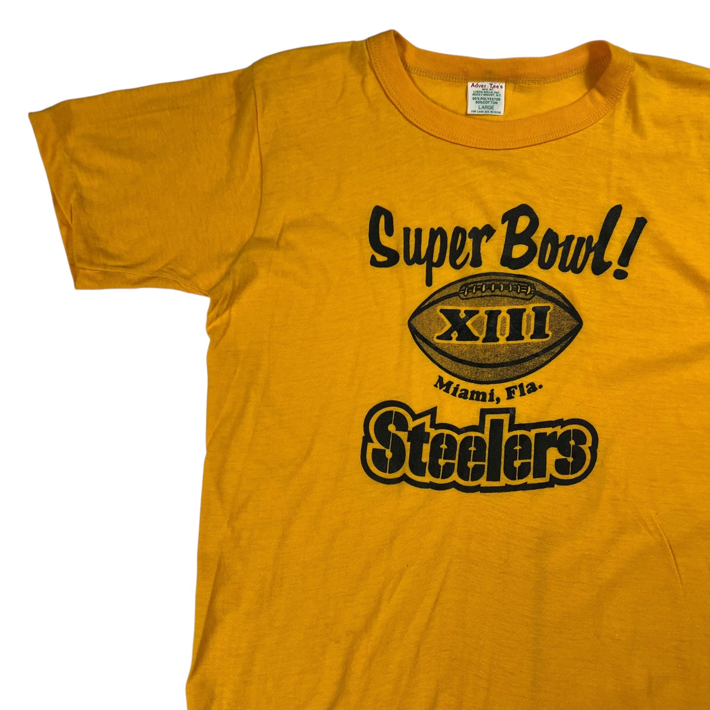 Vintage 1979 Pittsburgh Steelers Super Bowl XIII champions tee (M)