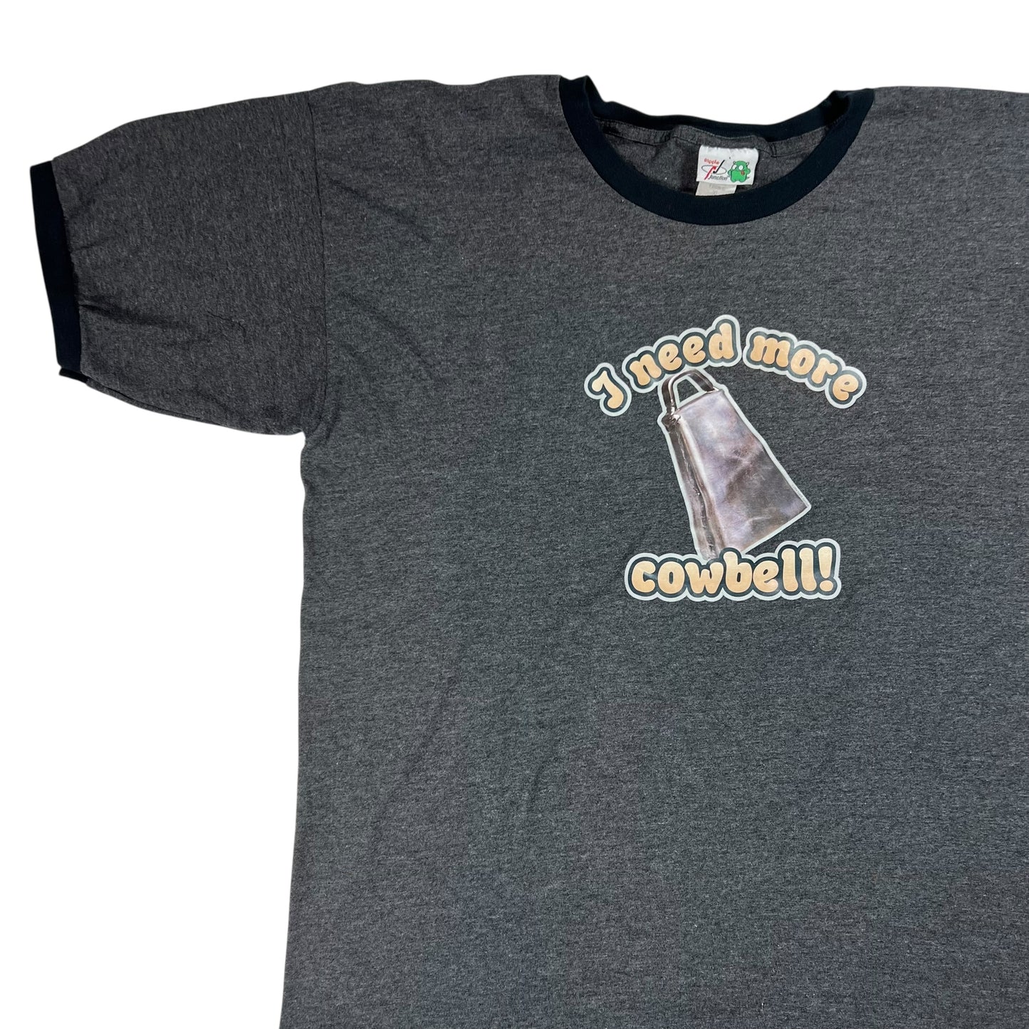 Vintage Y2K Saturday Night Live I need more cowbell! SNL ringer tee (L)