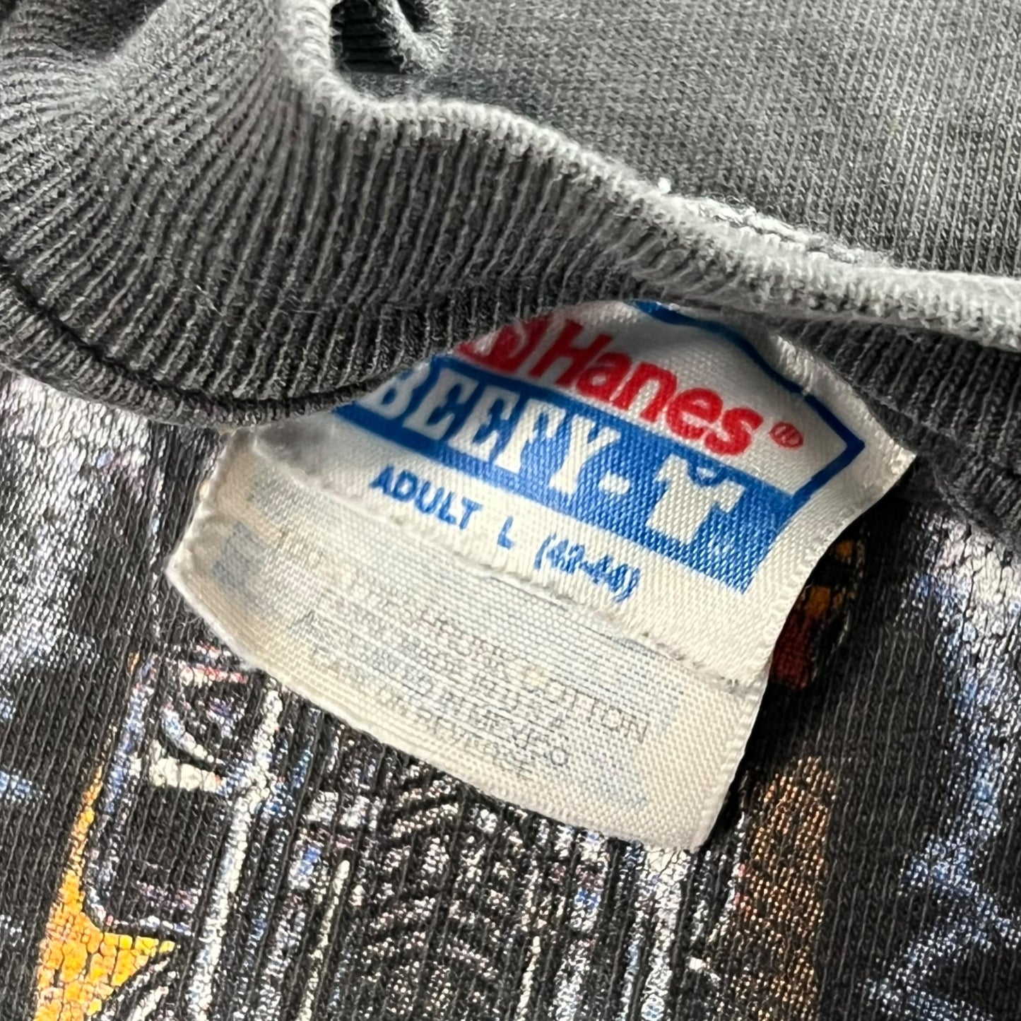 Vintage 90s Easyriders motorcycles thrashed biker tee (L)