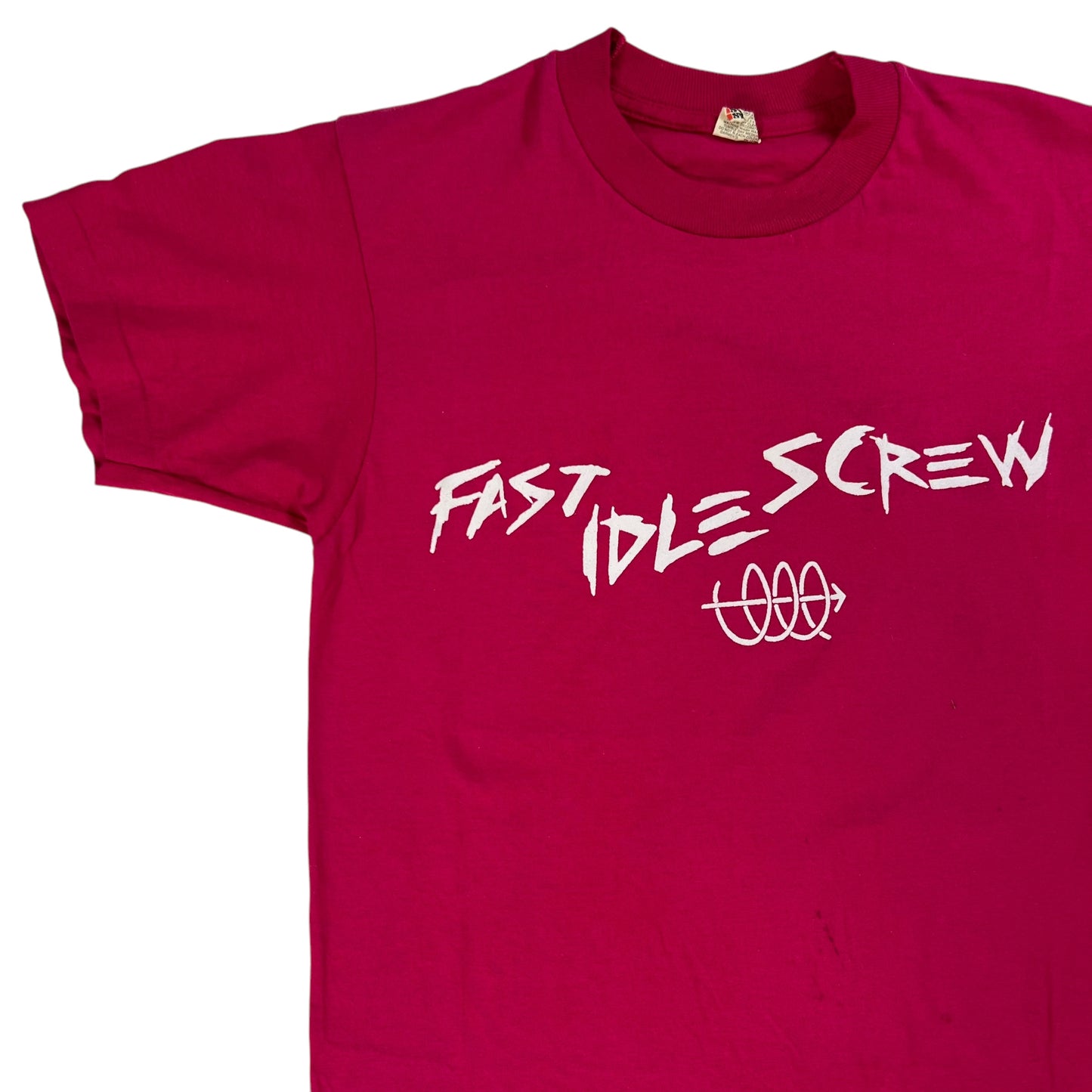 Vintage 80s Fast Idle Screw car parts tee (S)
