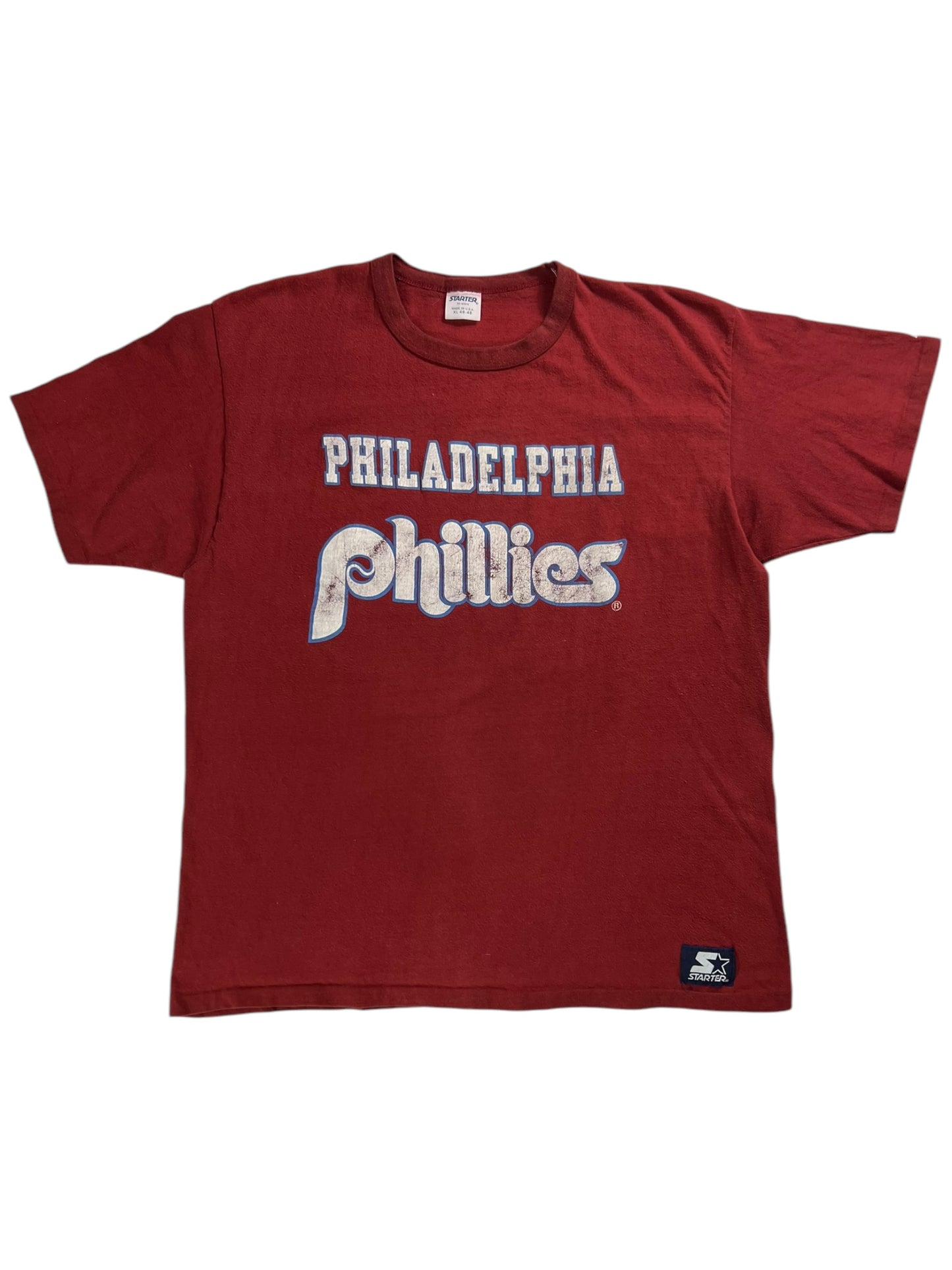 Vintage 80s Starter Philadelphia Phillies old logo tee (XL)