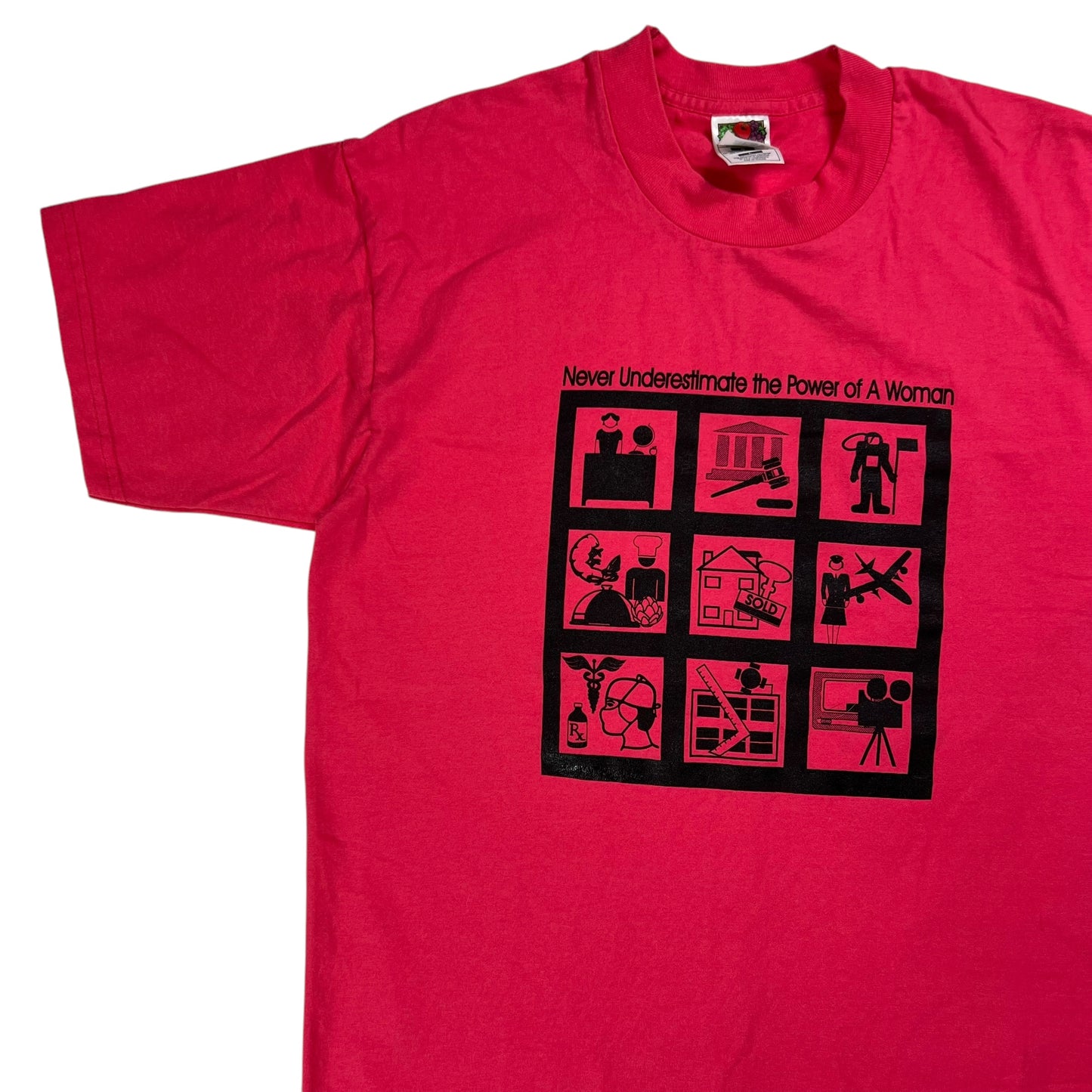 Vintage 90s Never Underestimate the Power of a Woman tee (M)