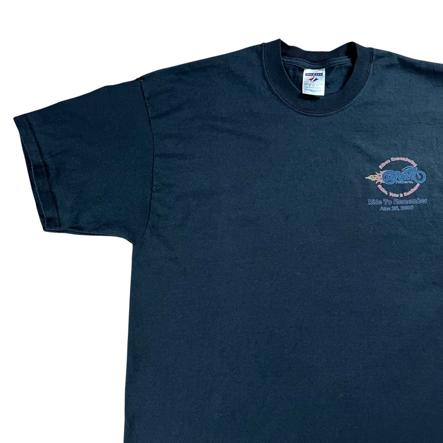 Vintage 2006 A Ride to Remember Police memorial biker tee (L)
