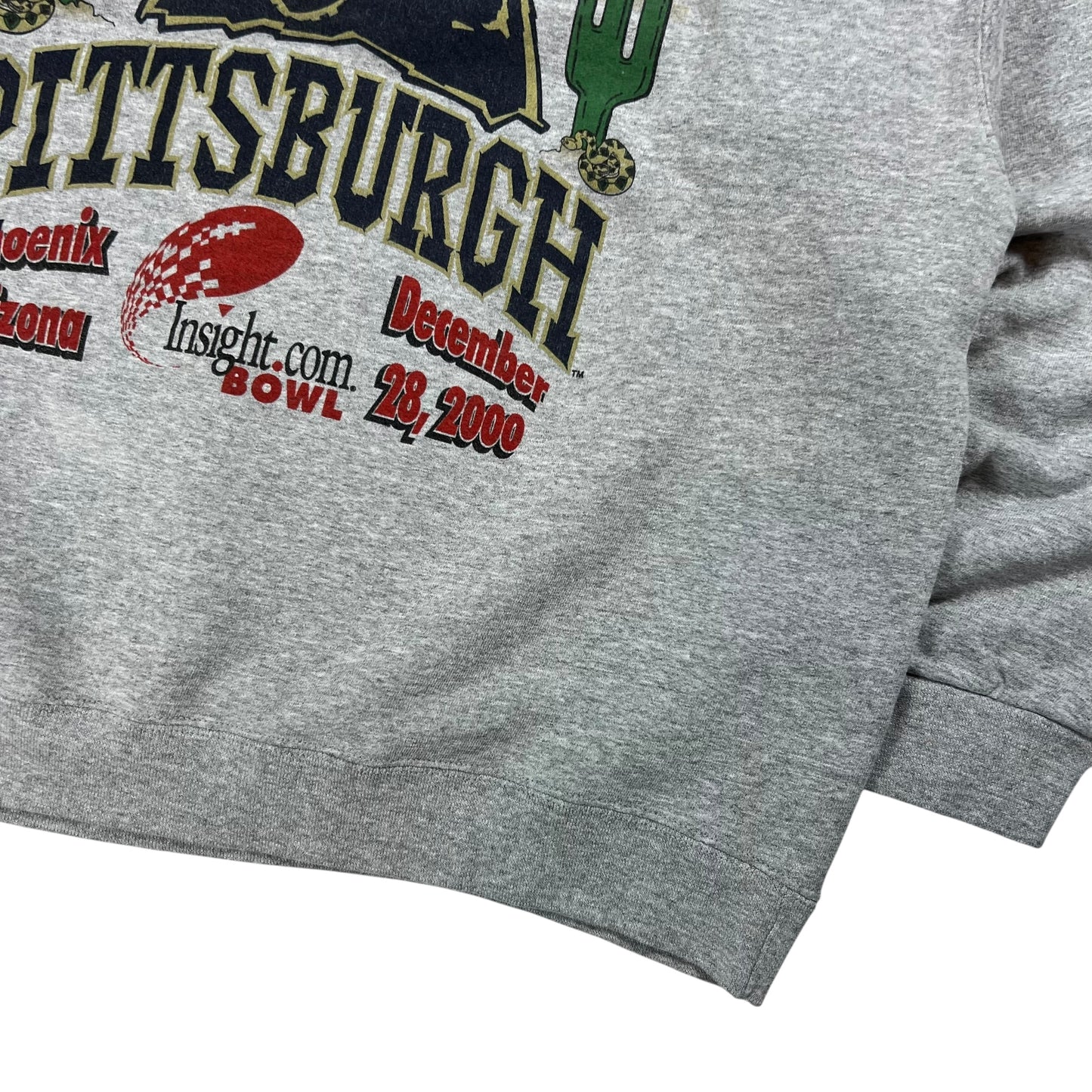 Vintage 2000 UPitt Pittsburgh Panthers Football Insight.com Bowl crewneck (L)