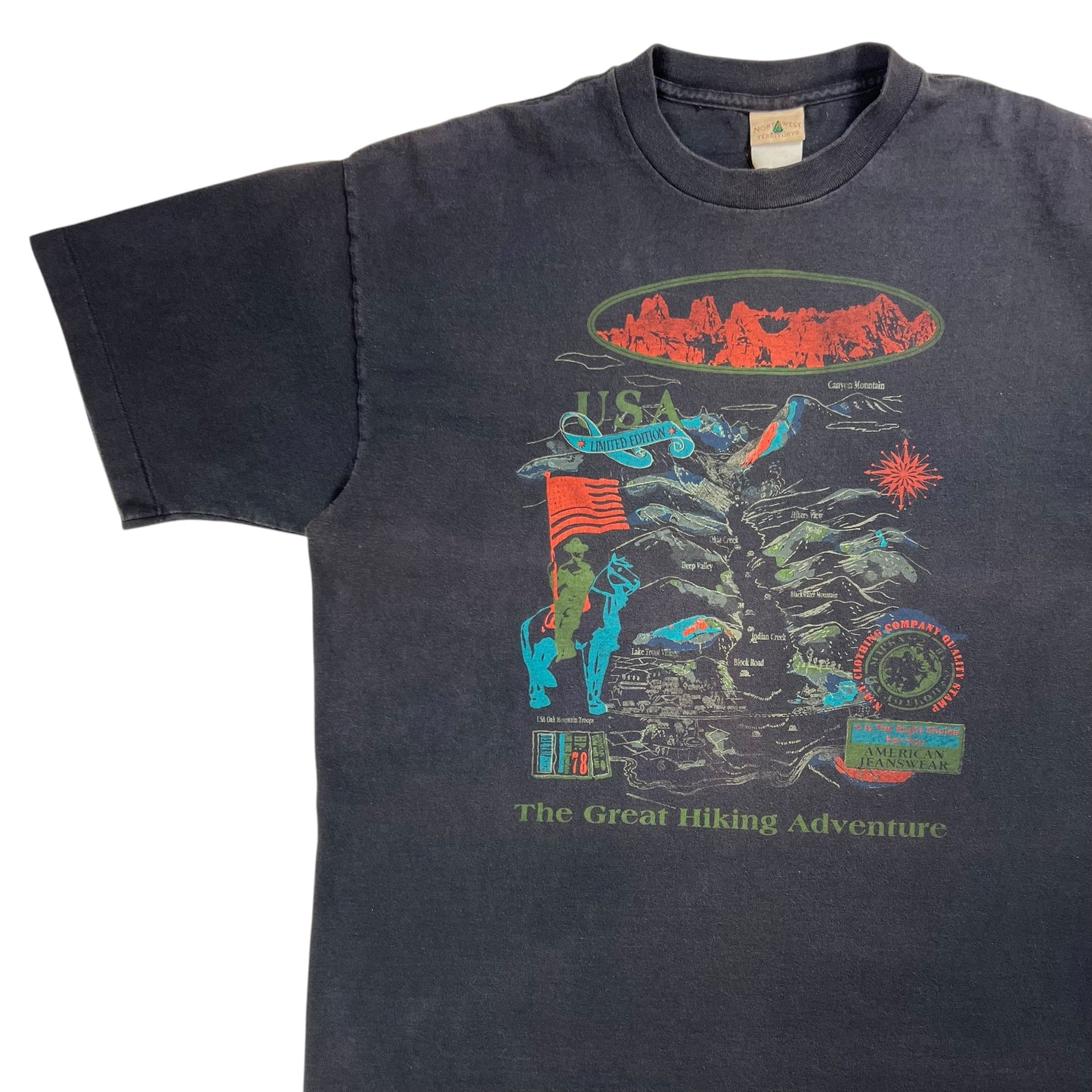 Vintage 90s The Great Hiking Adventure tee (L)