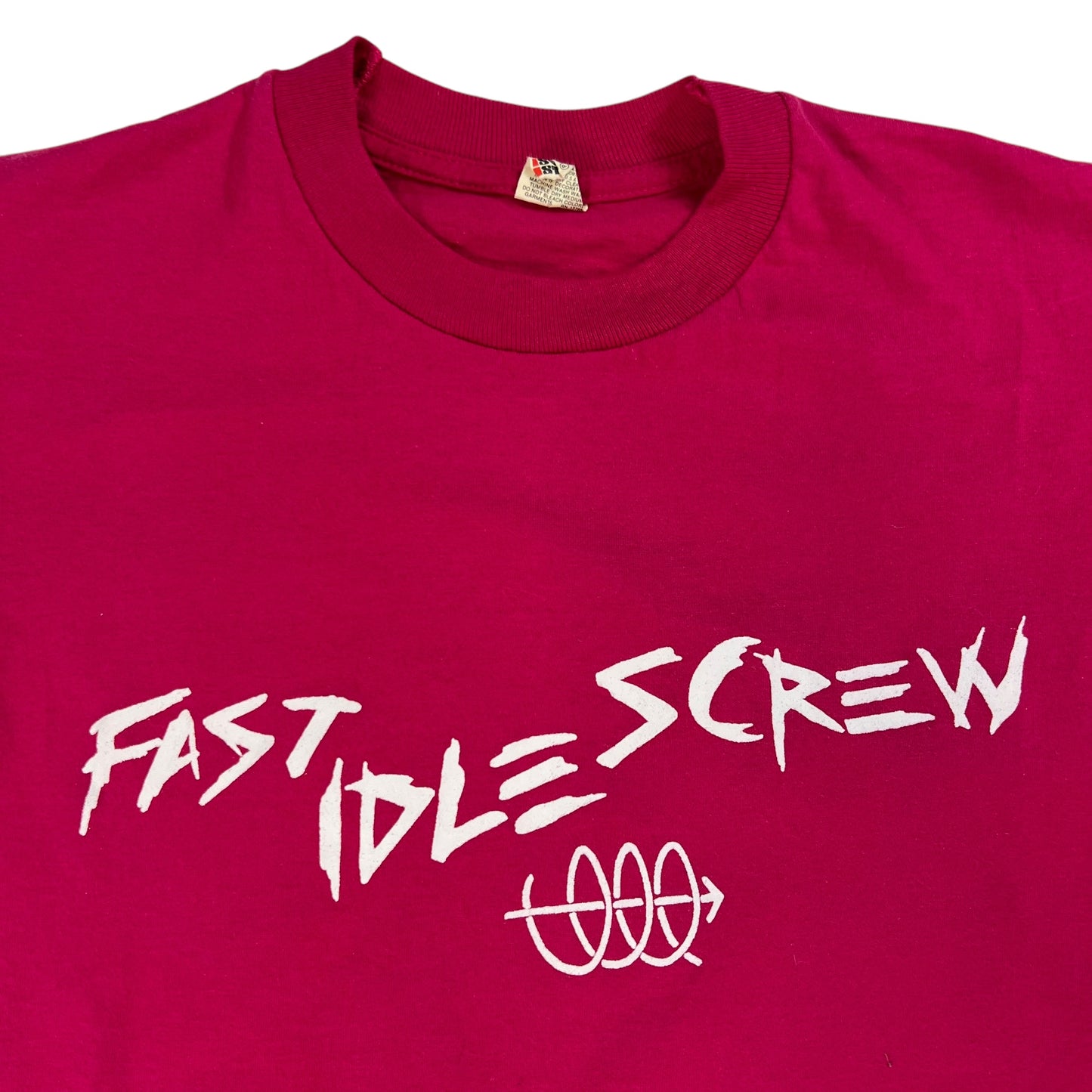 Vintage 80s Fast Idle Screw car parts tee (S)