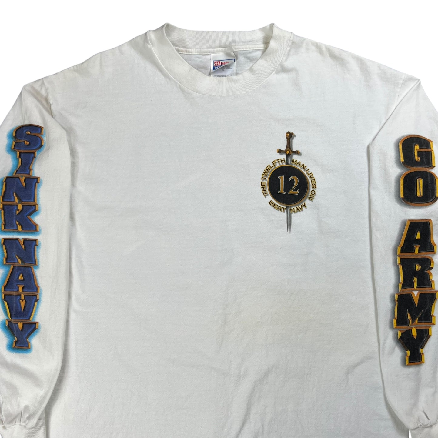 Vintage 1997 Army vs Navy Football Game long sleeve print shirt (XL)