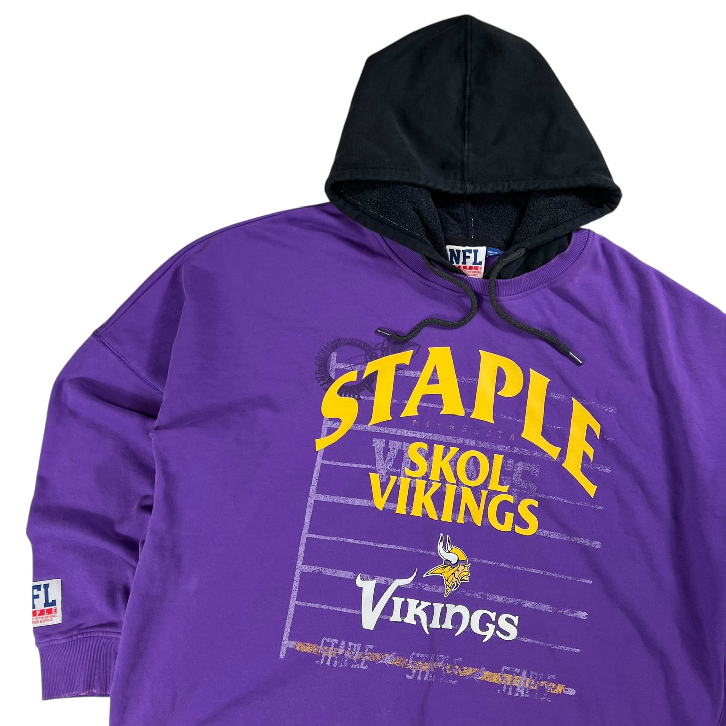 Vintage 90s Minnesota Vikings SKOL after hood hoodie (XXL)