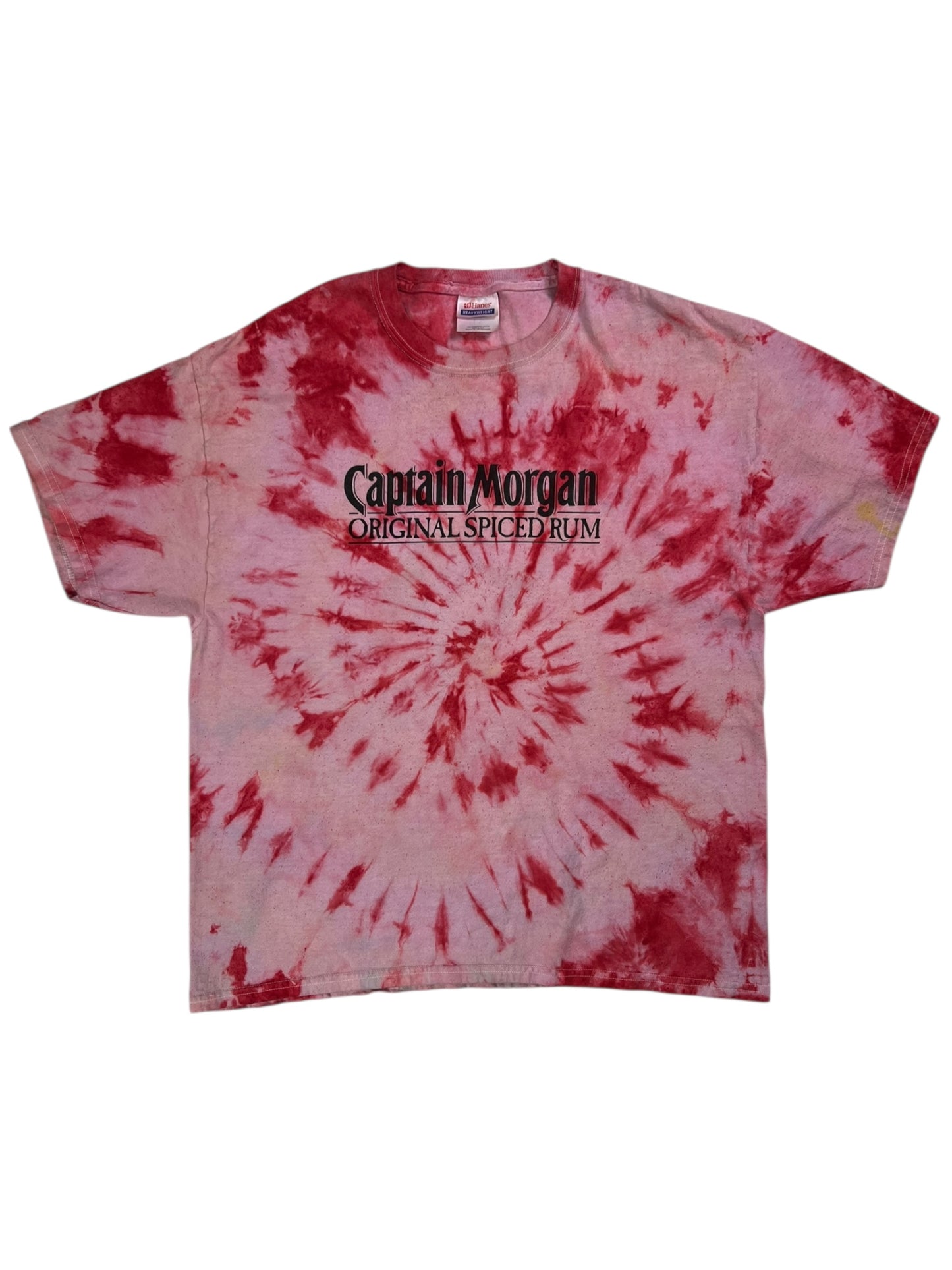 Vintage Y2K Captain Morgan Original Spiced Rum tie dye tee (L)