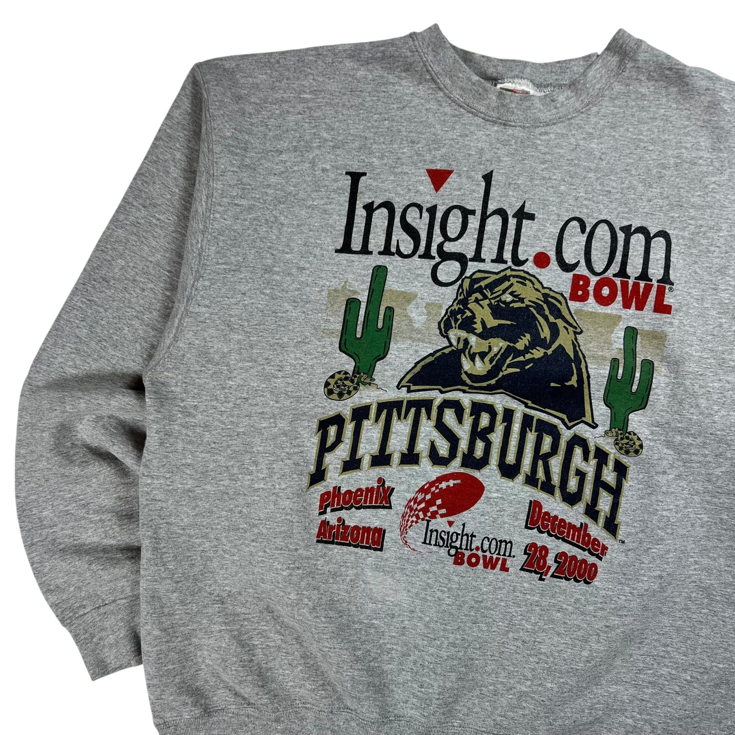Vintage 2000 UPitt Pittsburgh Panthers Football Insight.com Bowl crewneck (L)