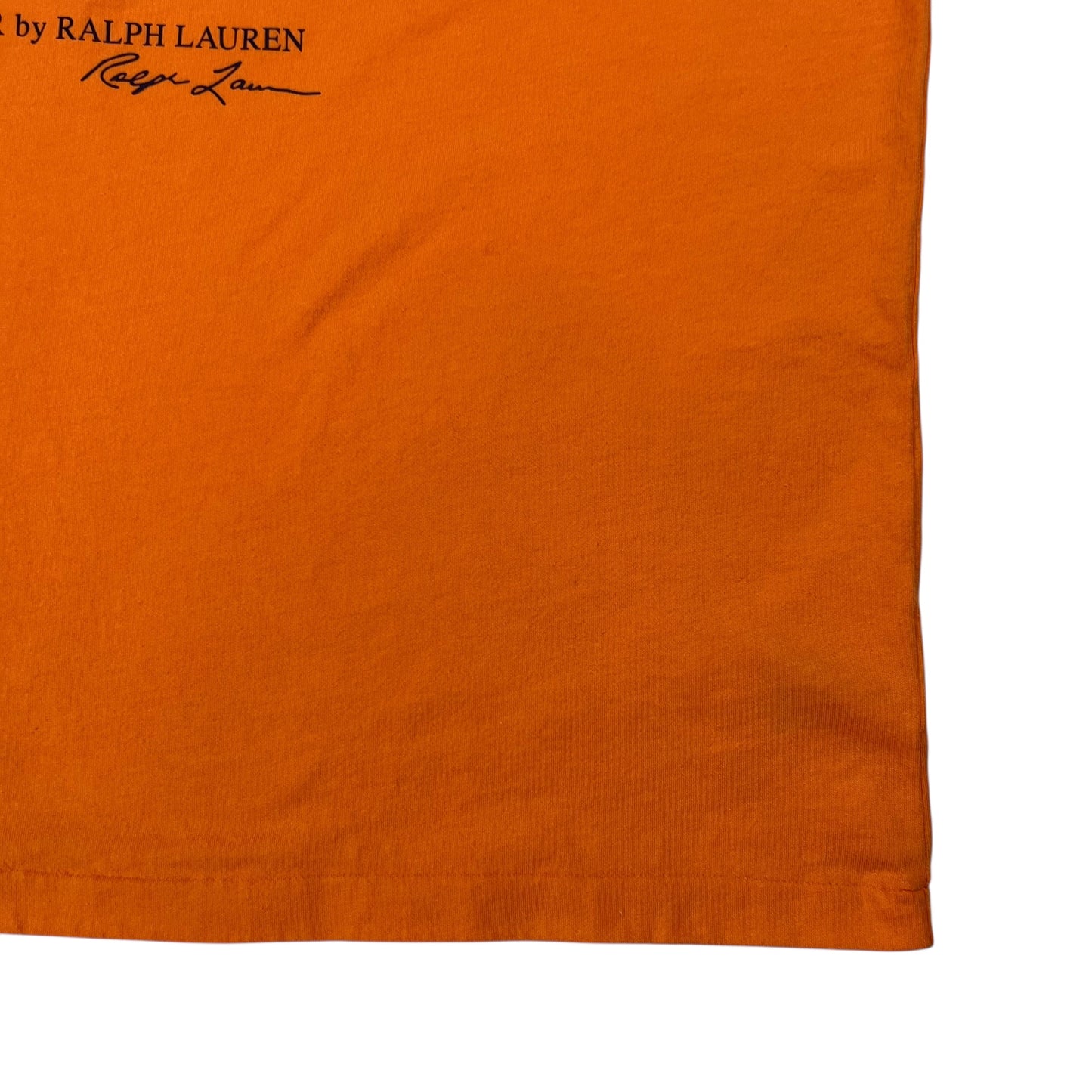 Y2K Polo Ralph Lauren Polo Bear orange tee (L)