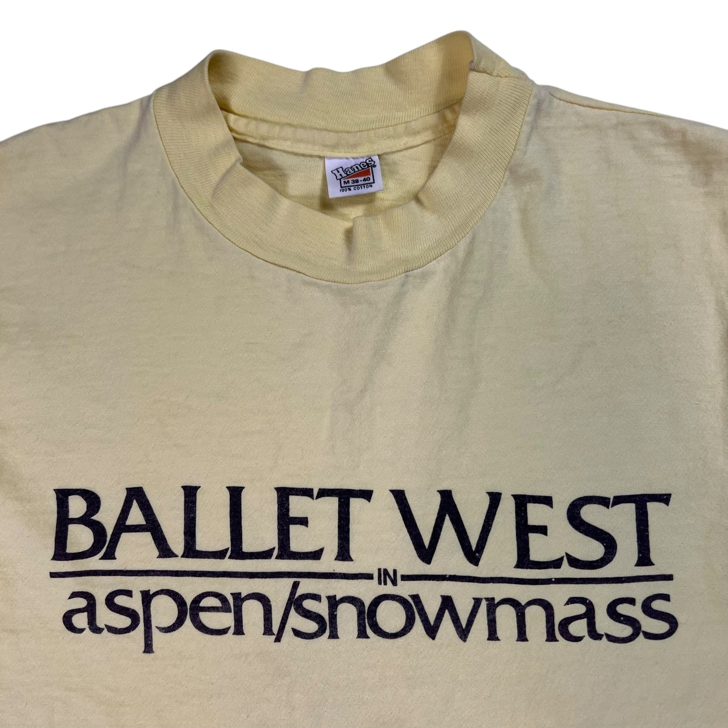 Vintage 1970s Hanes Ballet West in Aspen Snowmass tee (M)