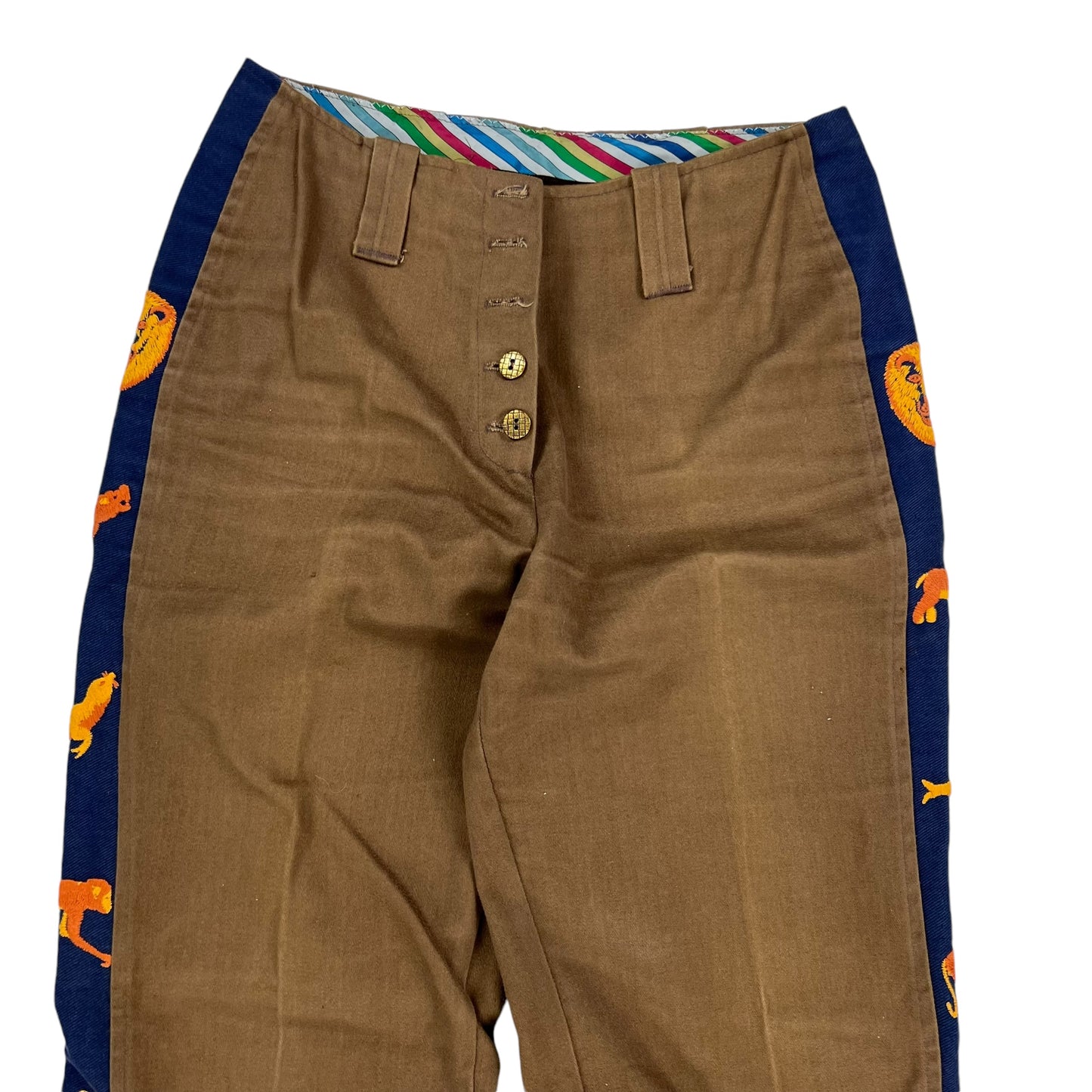 Vintage 70s piped flare pants (27x29)