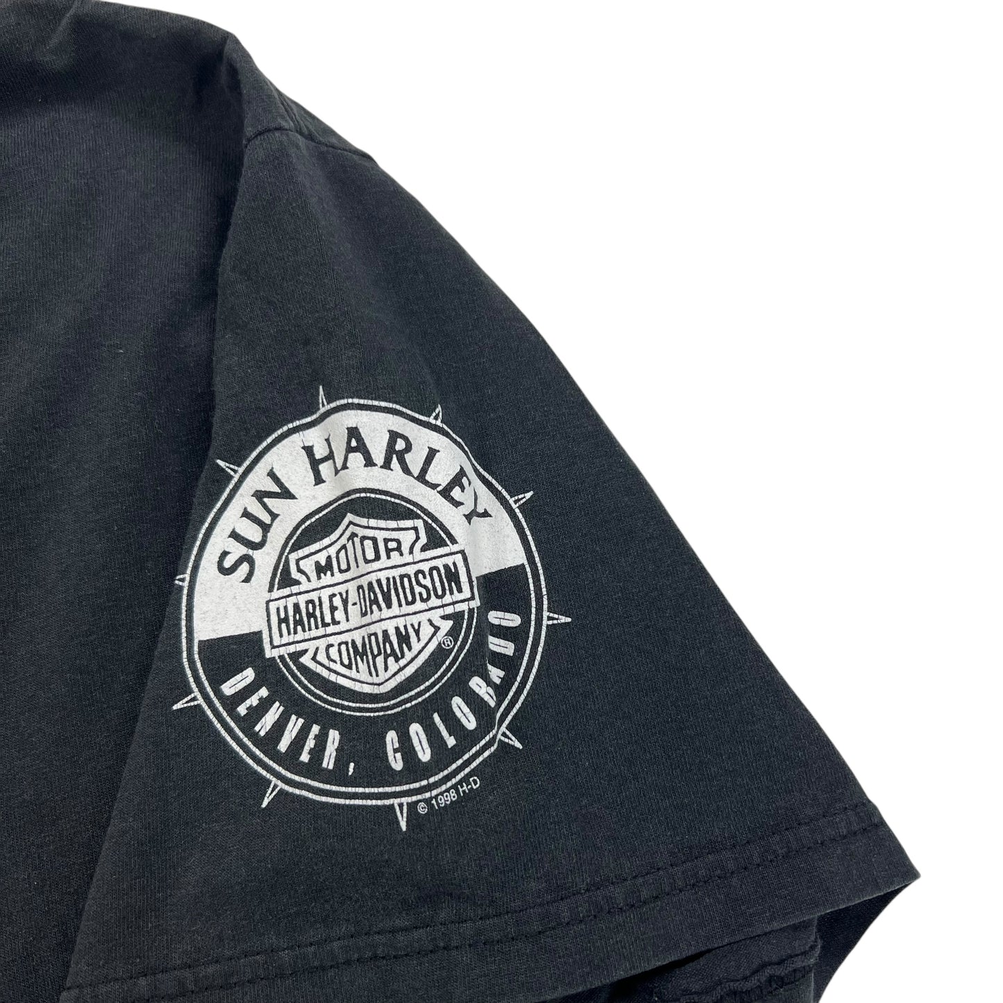 Vintage 1998 Sons of Silence outlaw biker club poker run tee (XL)