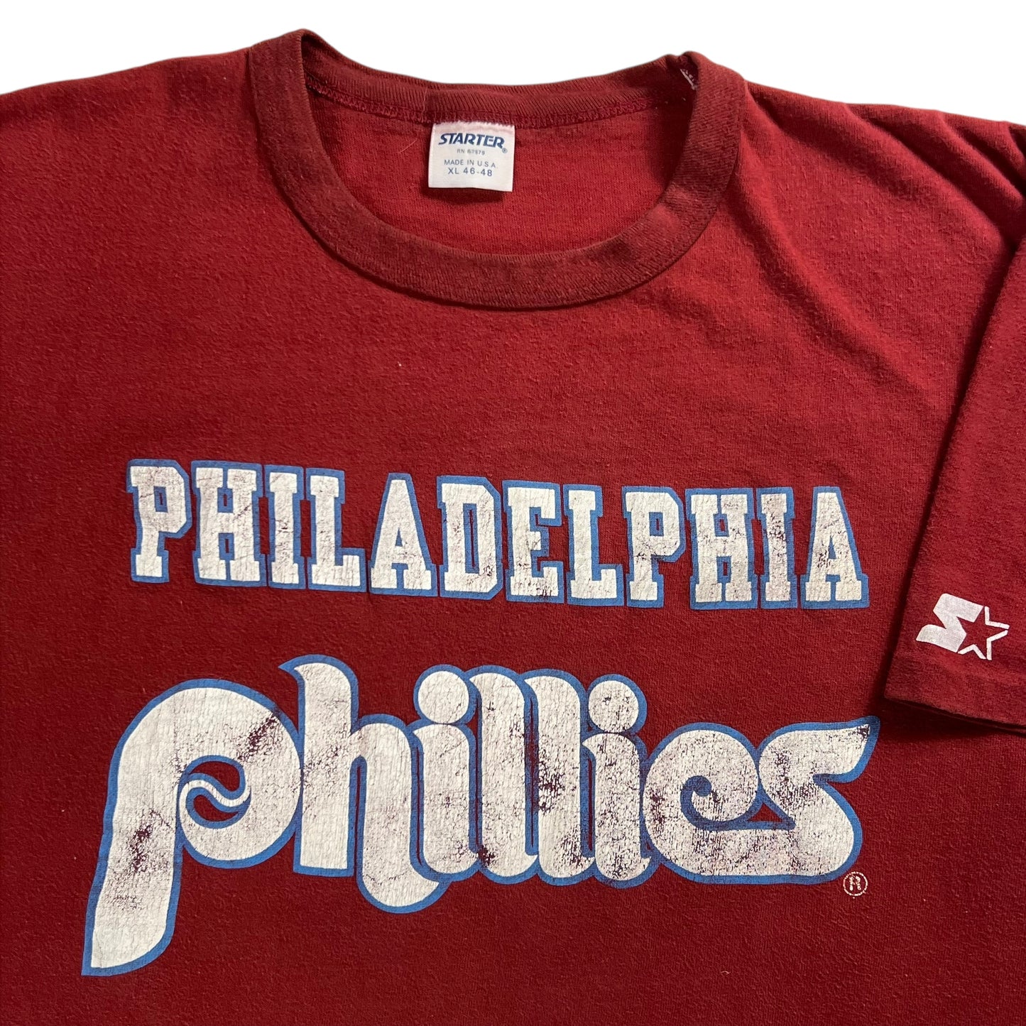 Vintage 80s Starter Philadelphia Phillies old logo tee (XL)