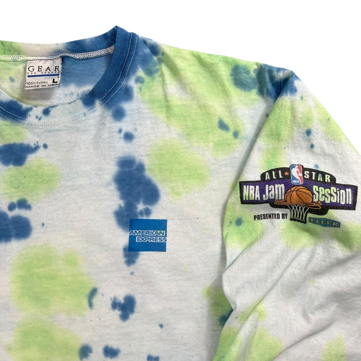 Vintage 90s NBA Jam Session All Star Game tie dye long sleeve shirt (L)