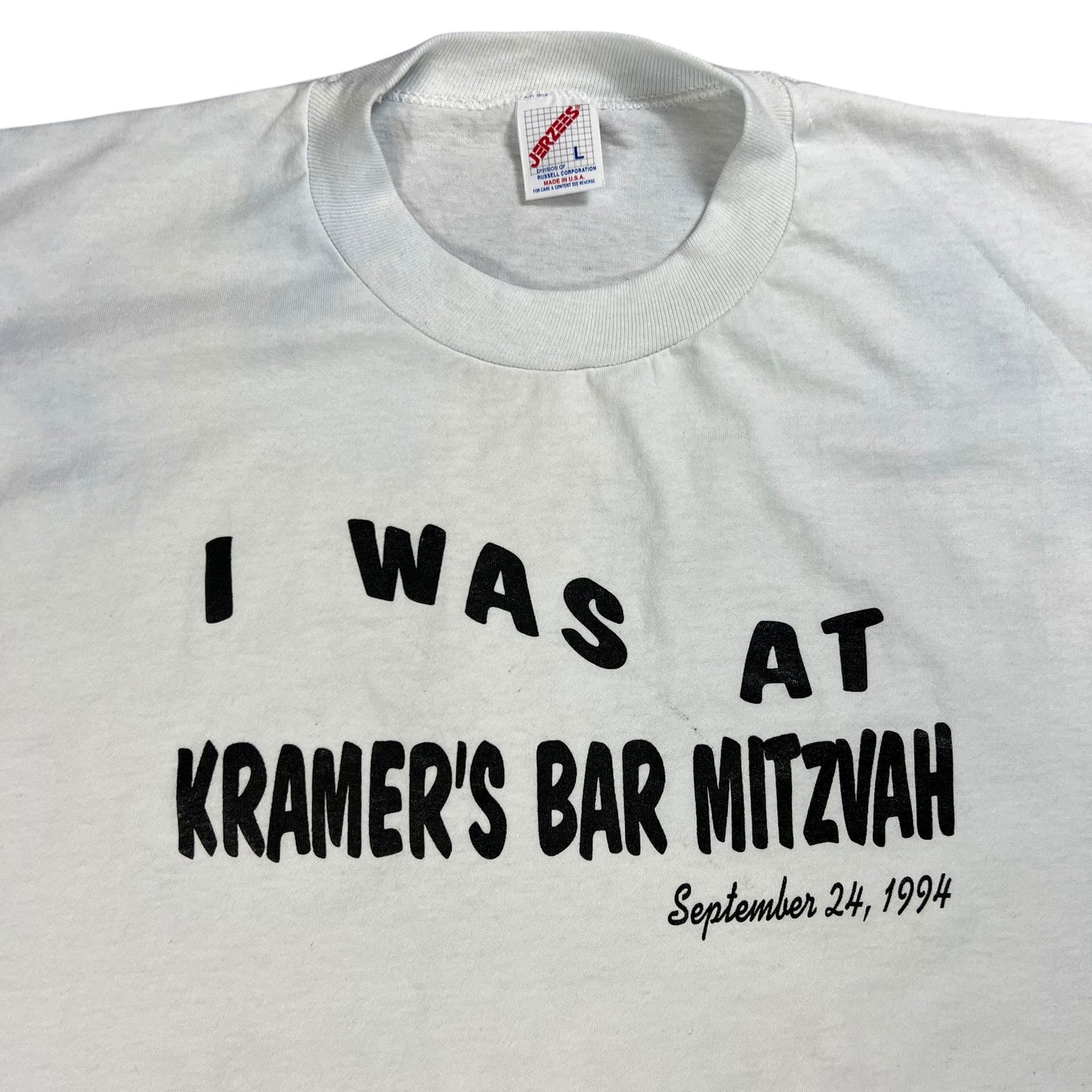 Vintage 90s Seinfeld Kramer’s Bar Mitzvah tee (L)