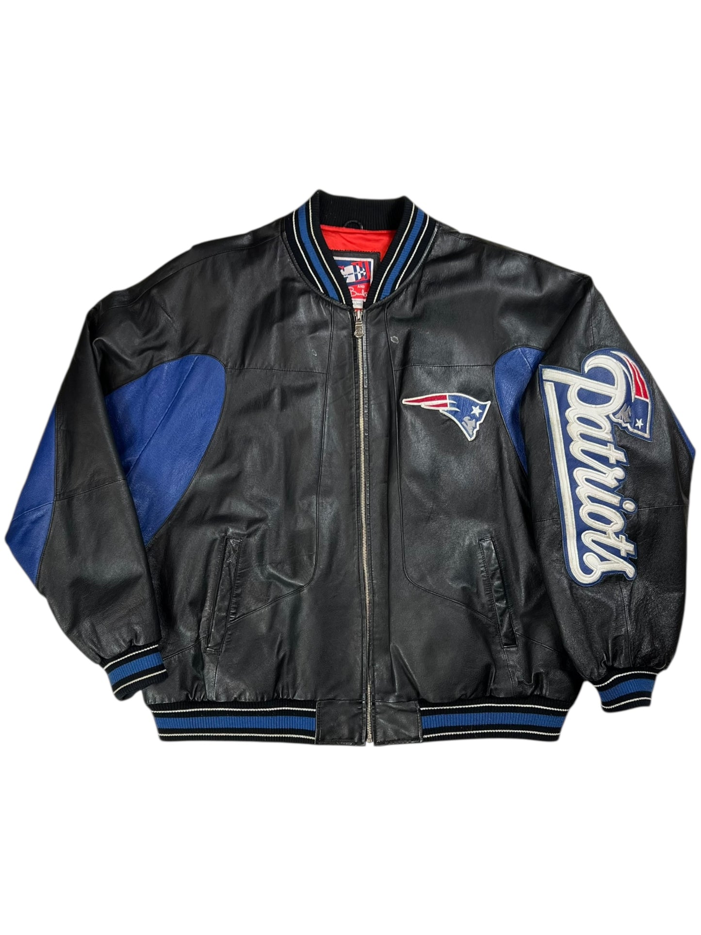 Vintage 90s Carl Banks GIII New England Patriots leather jacket (XXL)