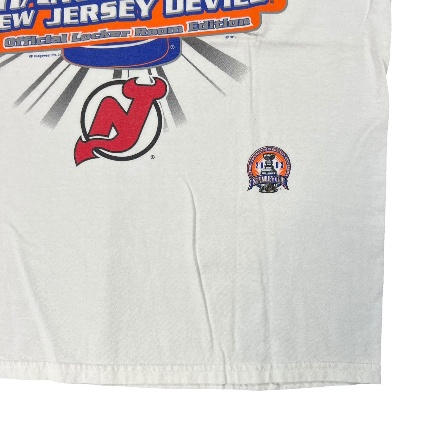 Vintage 2003 New Jersey Devils Stanley Cup champions tee (L)