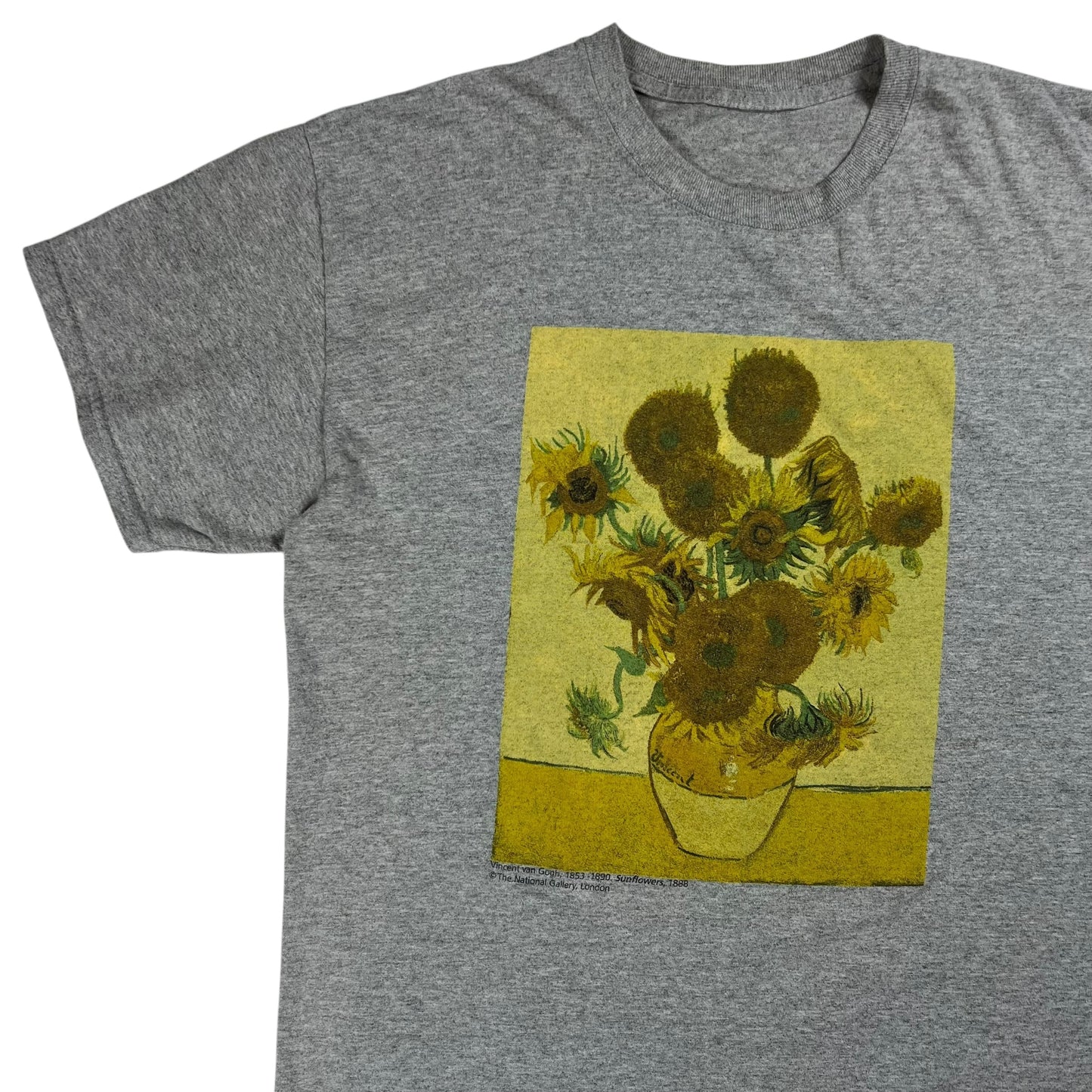 Vintage Y2K Vincent Van Gogh Sunflowers art tee (L)