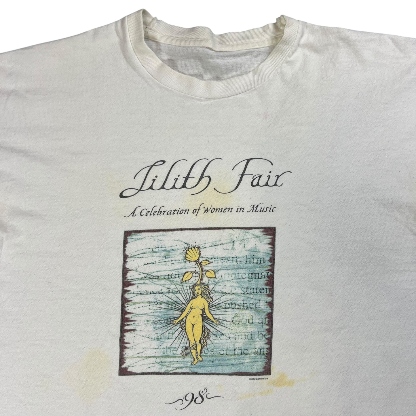 Vintage 1998 Lilith Fair A Celebration of Women in Music tee (XL)
