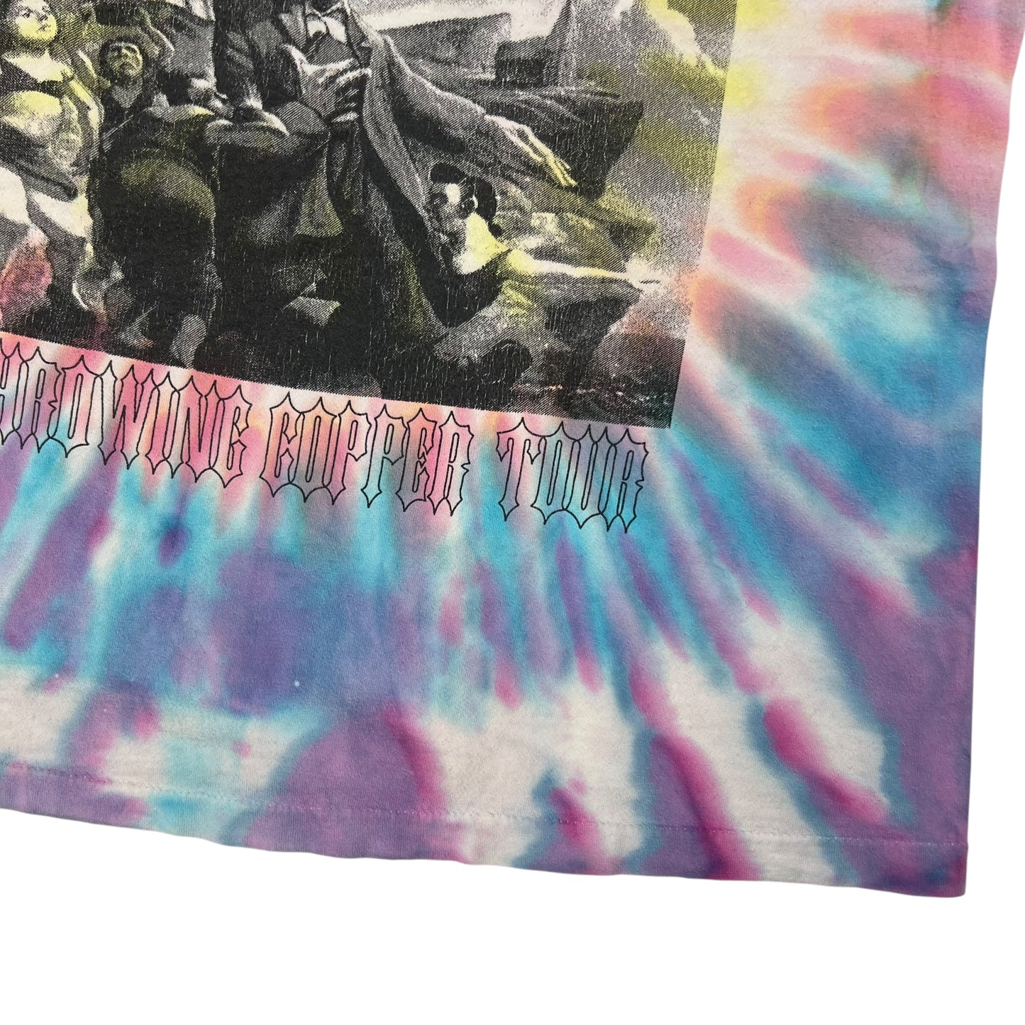 Vintage 90s Live Throwing Copper Tour tie dye band tee (L)