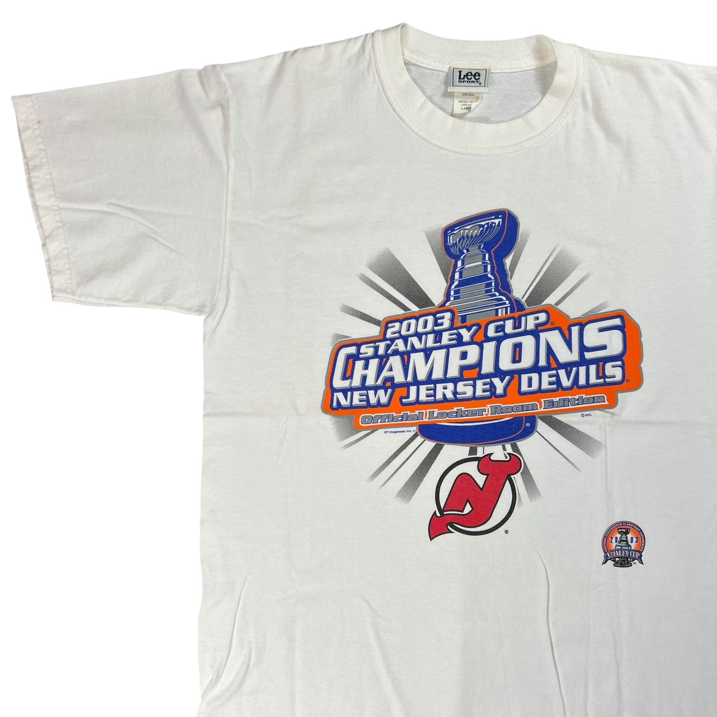 Vintage 2003 New Jersey Devils Stanley Cup champions tee (L)