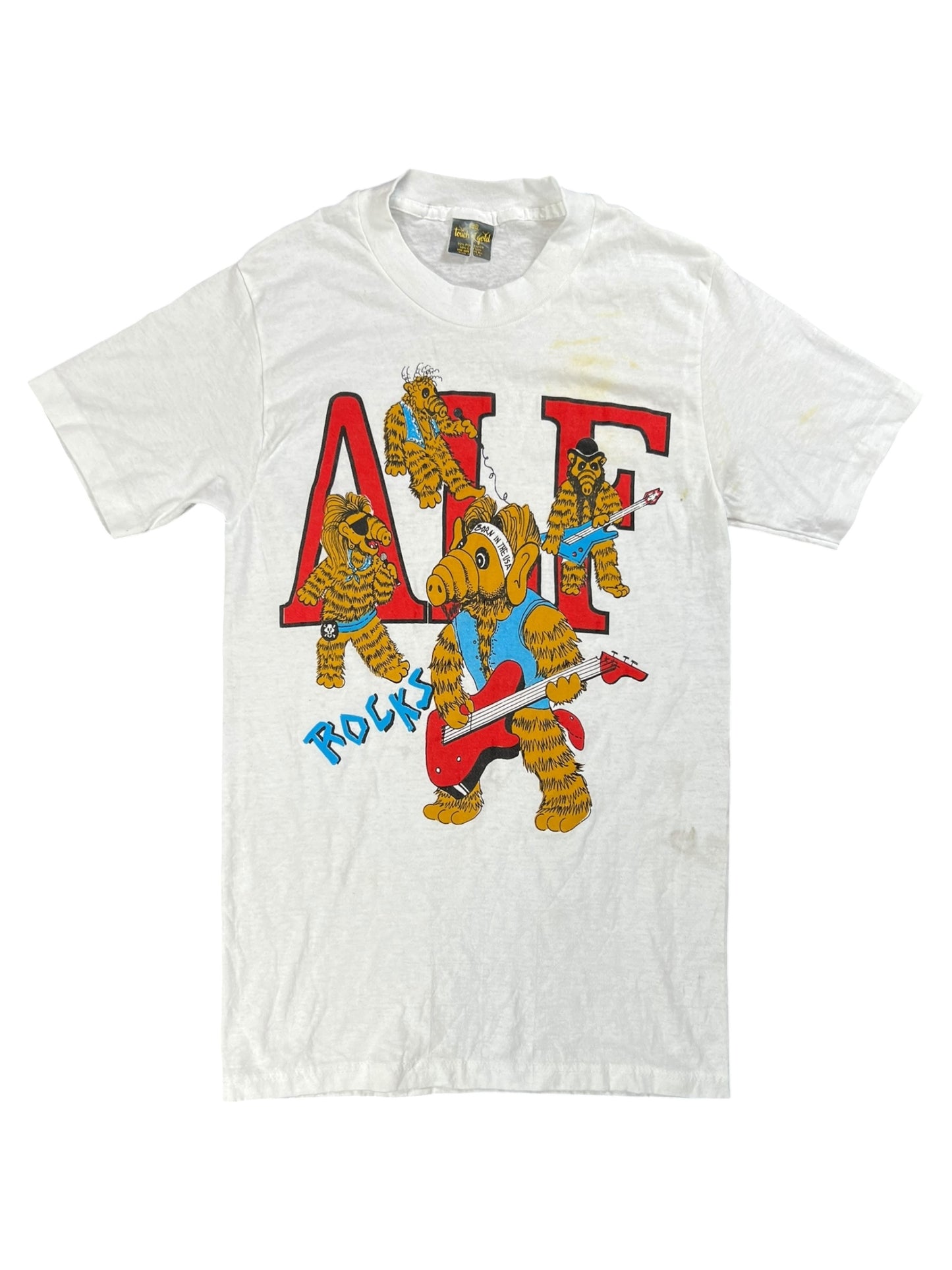 Vintage 80s ALF Bruce Springsteen Born in the USA parody tee (S)